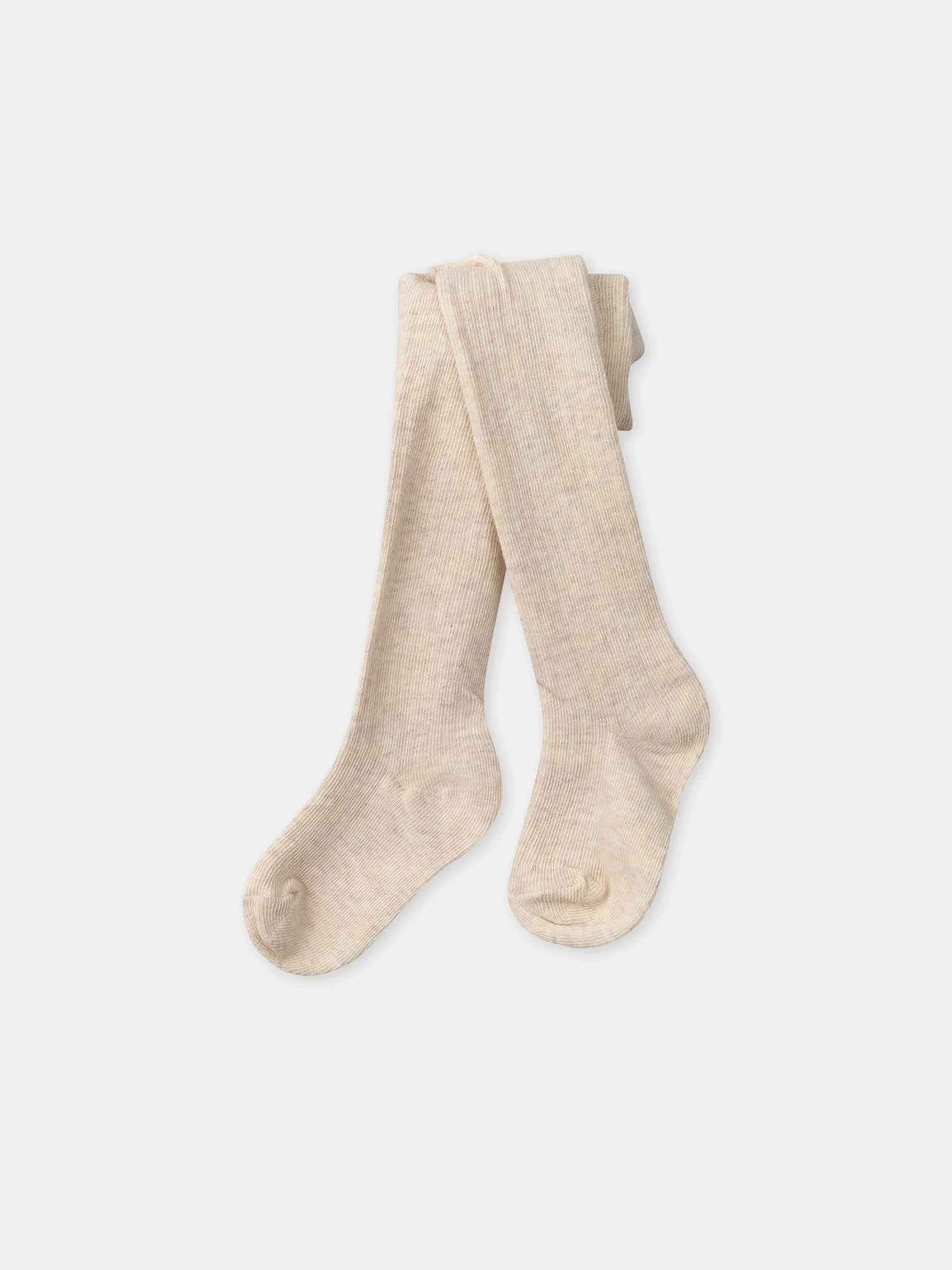 Lot de 2 collants beige uni ou écru et marron Bébé Fille - Image 6