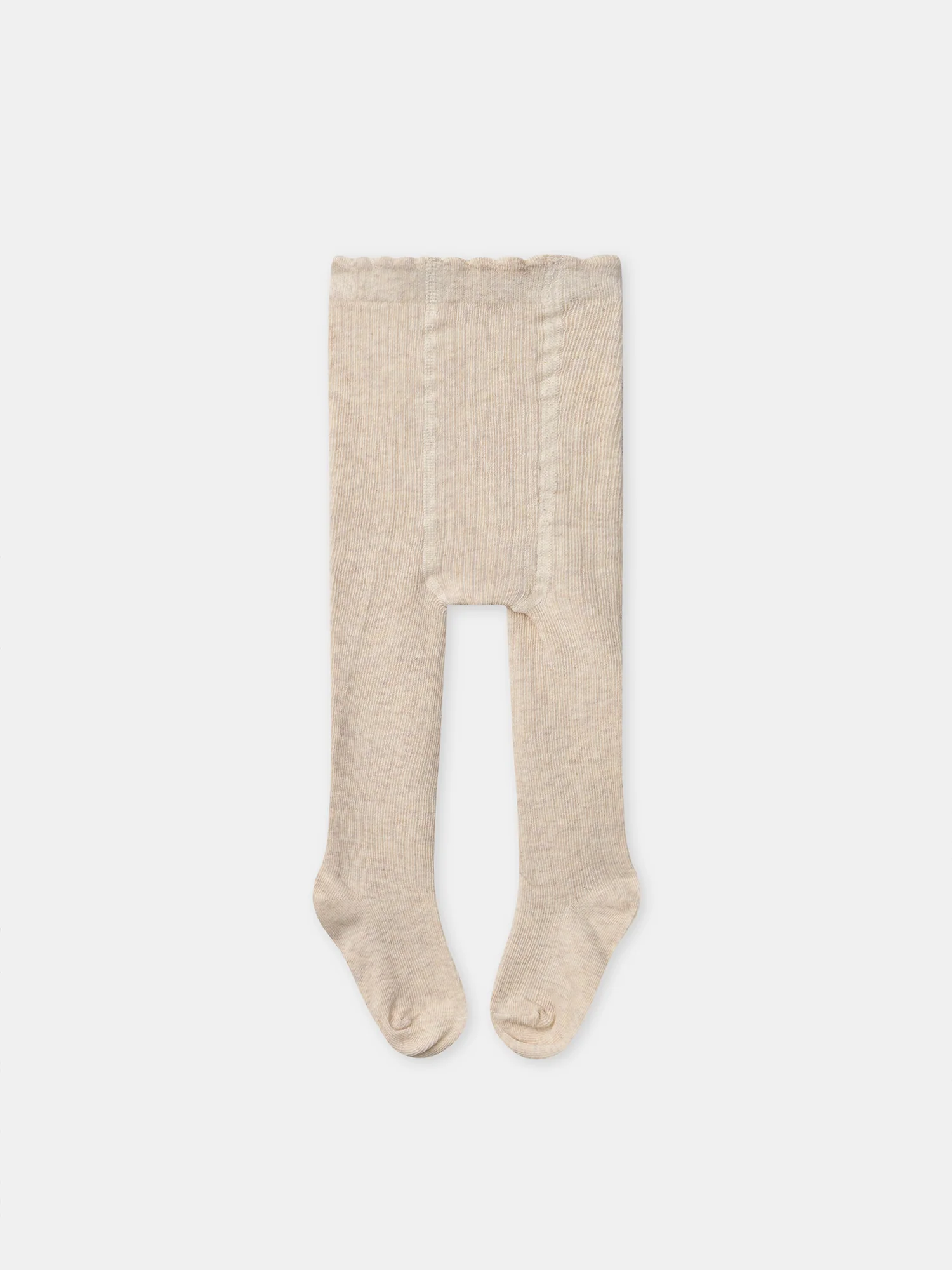 Lot de 2 collants beige uni ou écru et marron Bébé Fille - Image 7