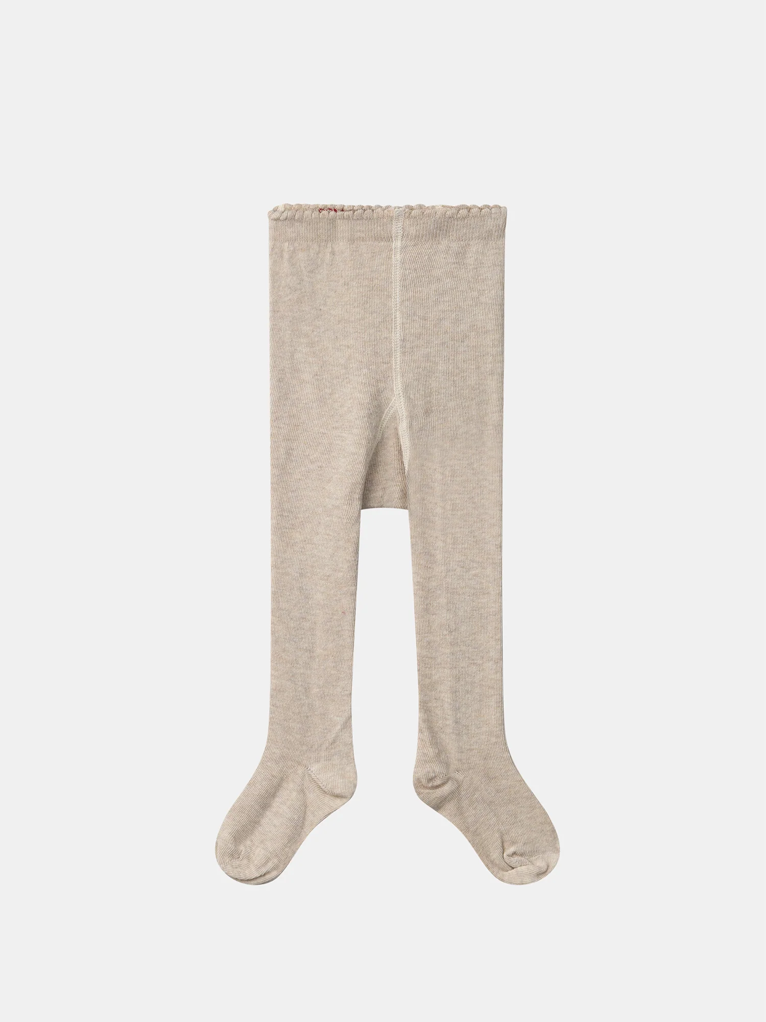 Collant beige à motifs fleurs Bébé Fille