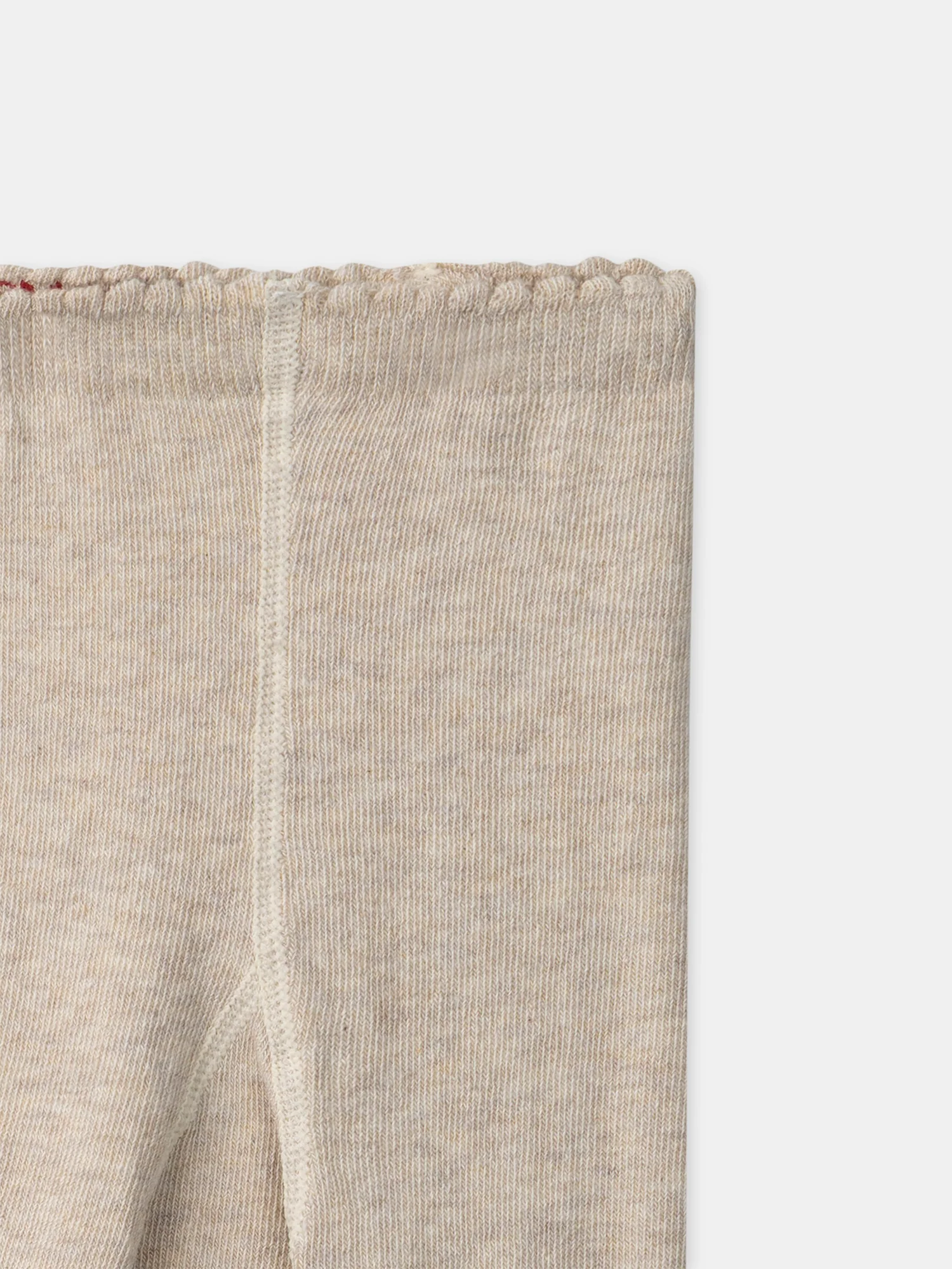 Collant beige à motifs fleurs Bébé Fille - Image 3