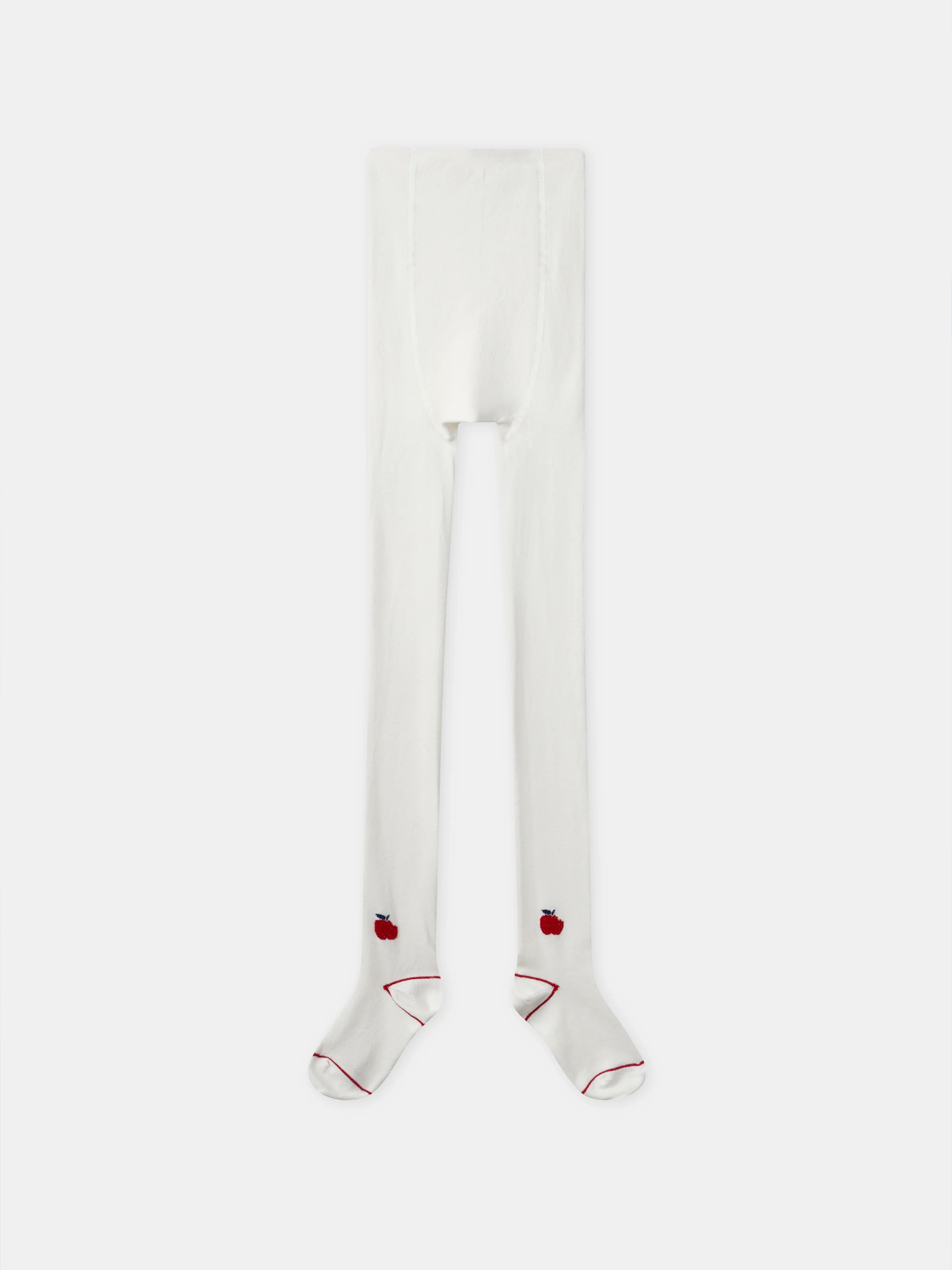 Collant blanc à motif pomme Fille - Image 12