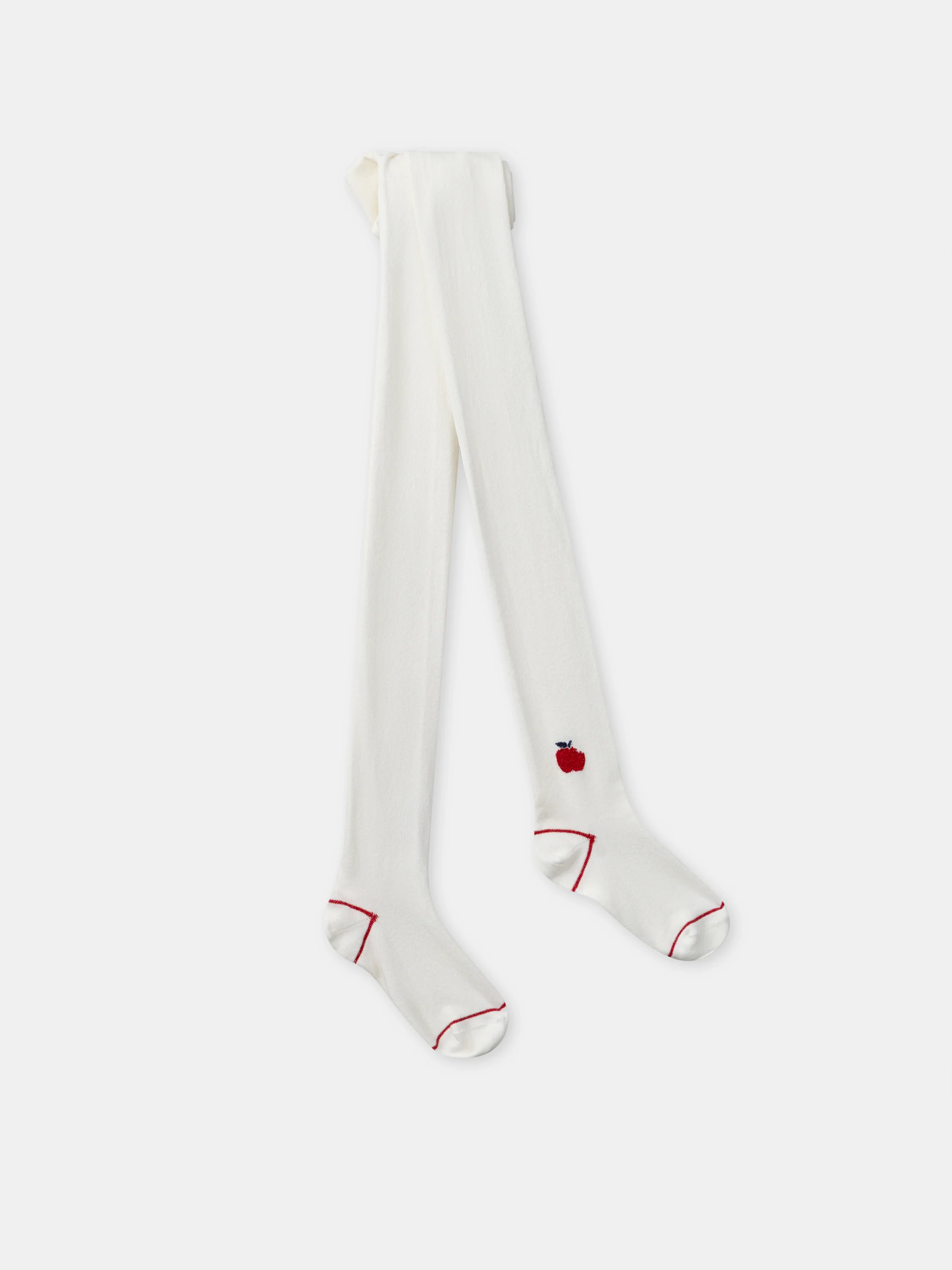 Collant blanc à motif pomme Fille - Image 6