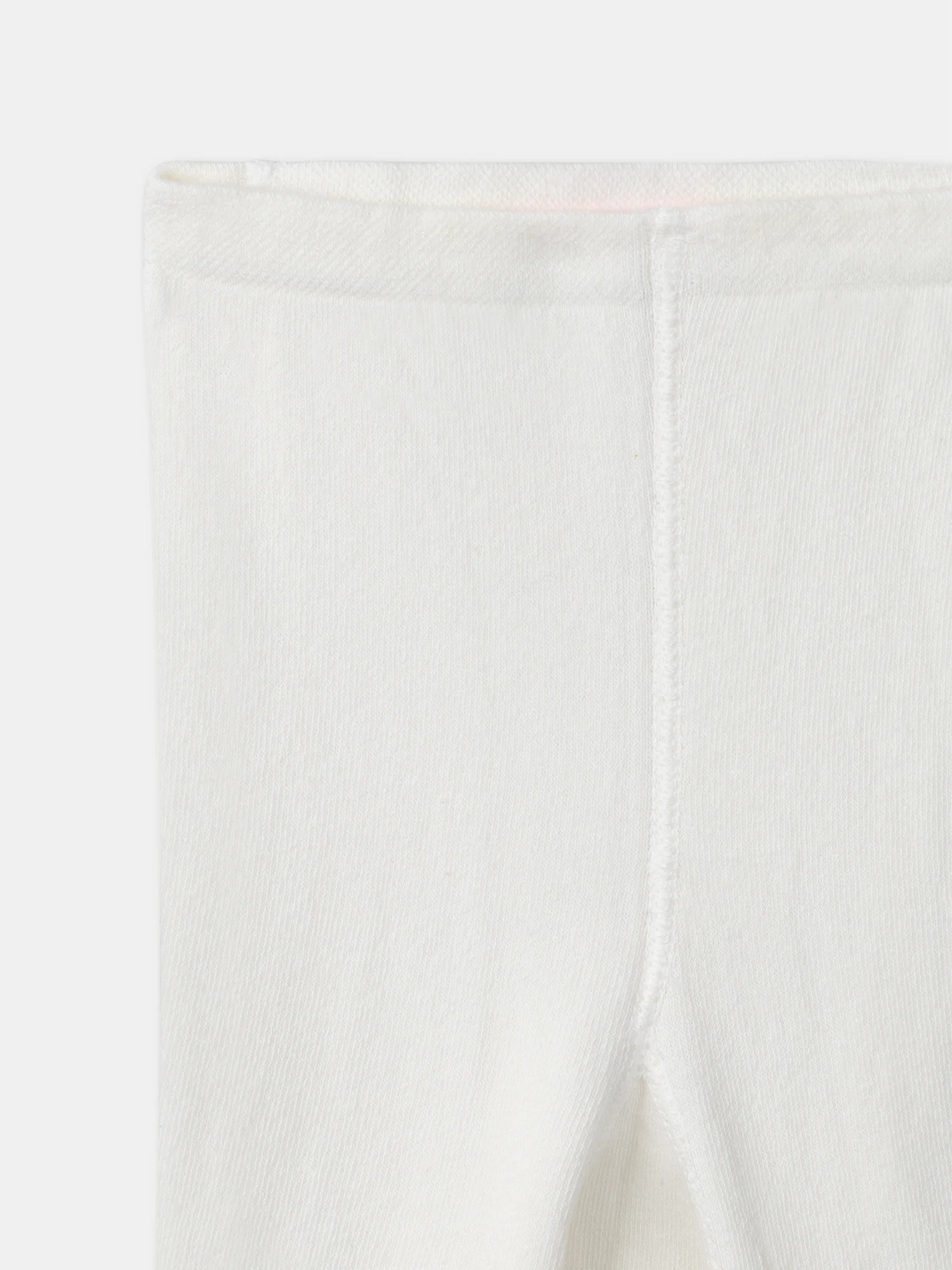 Collant écru jacquard fleur - Image 2