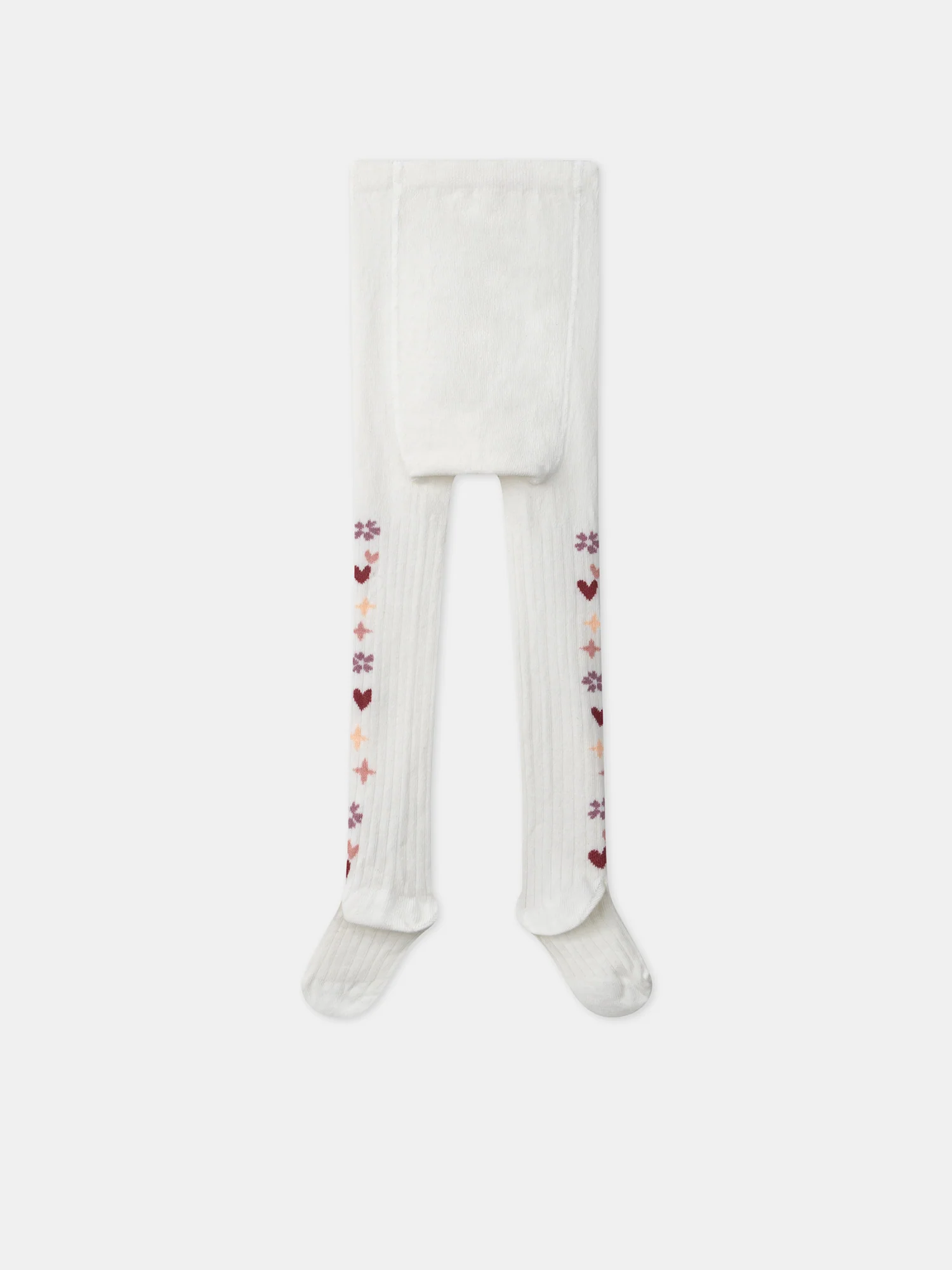 Collants écrus maille côtelée - Image 3