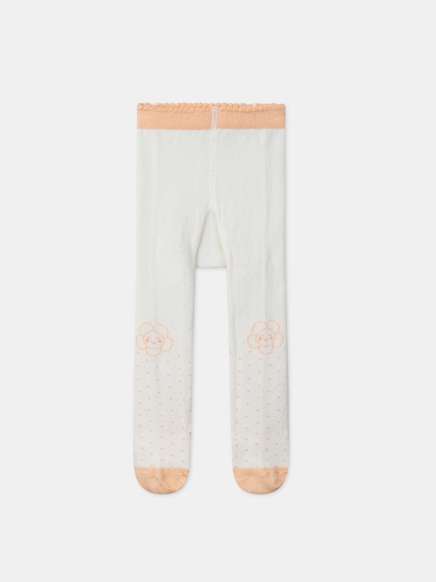 Collants jacquard pois