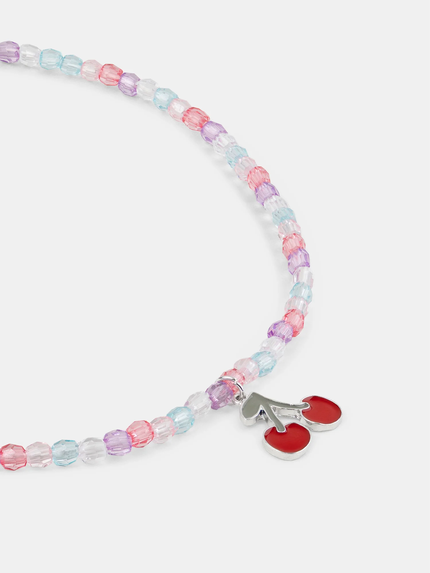 Collier perles et pendentif cerise Fille - Image 2