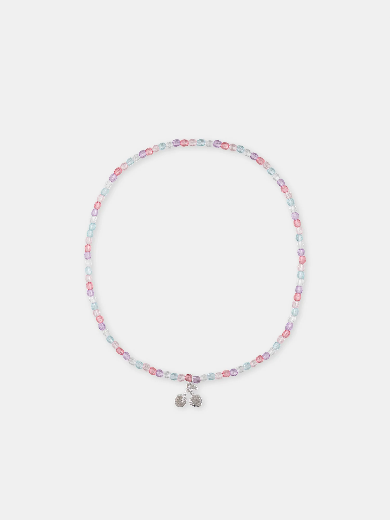 Collier perles et pendentif cerise Fille - Image 3