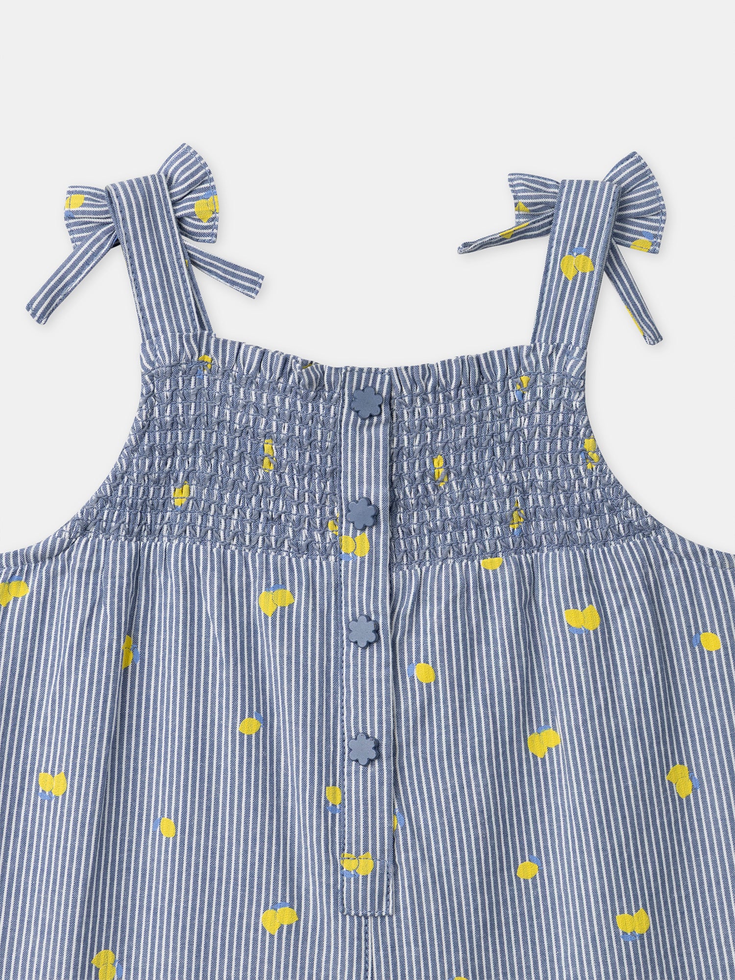 Combinaison à rayures bleues imprimée citrons Bébé Fille - Image 9