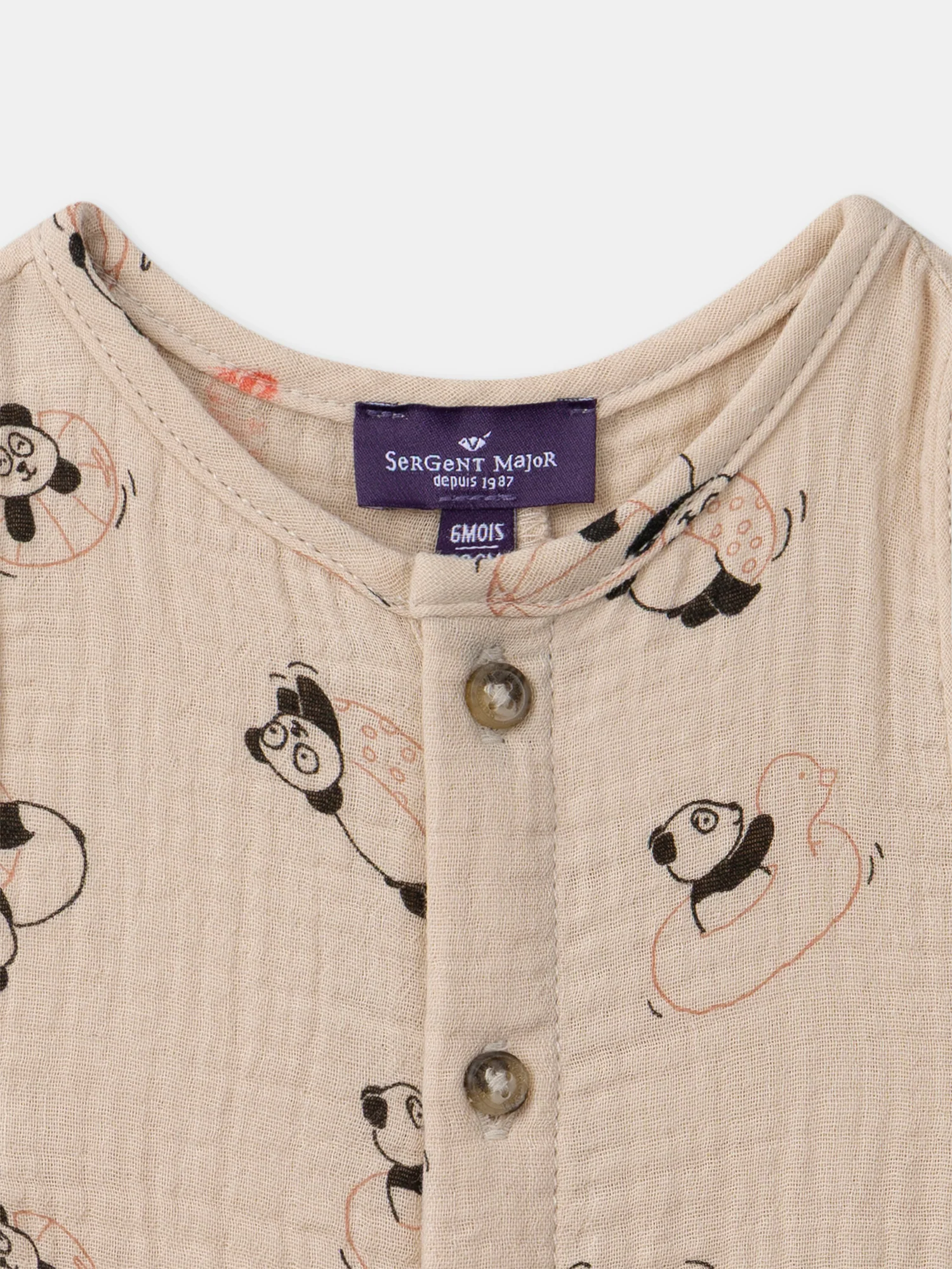 Combinaison courte imprimée pandas - Image 6