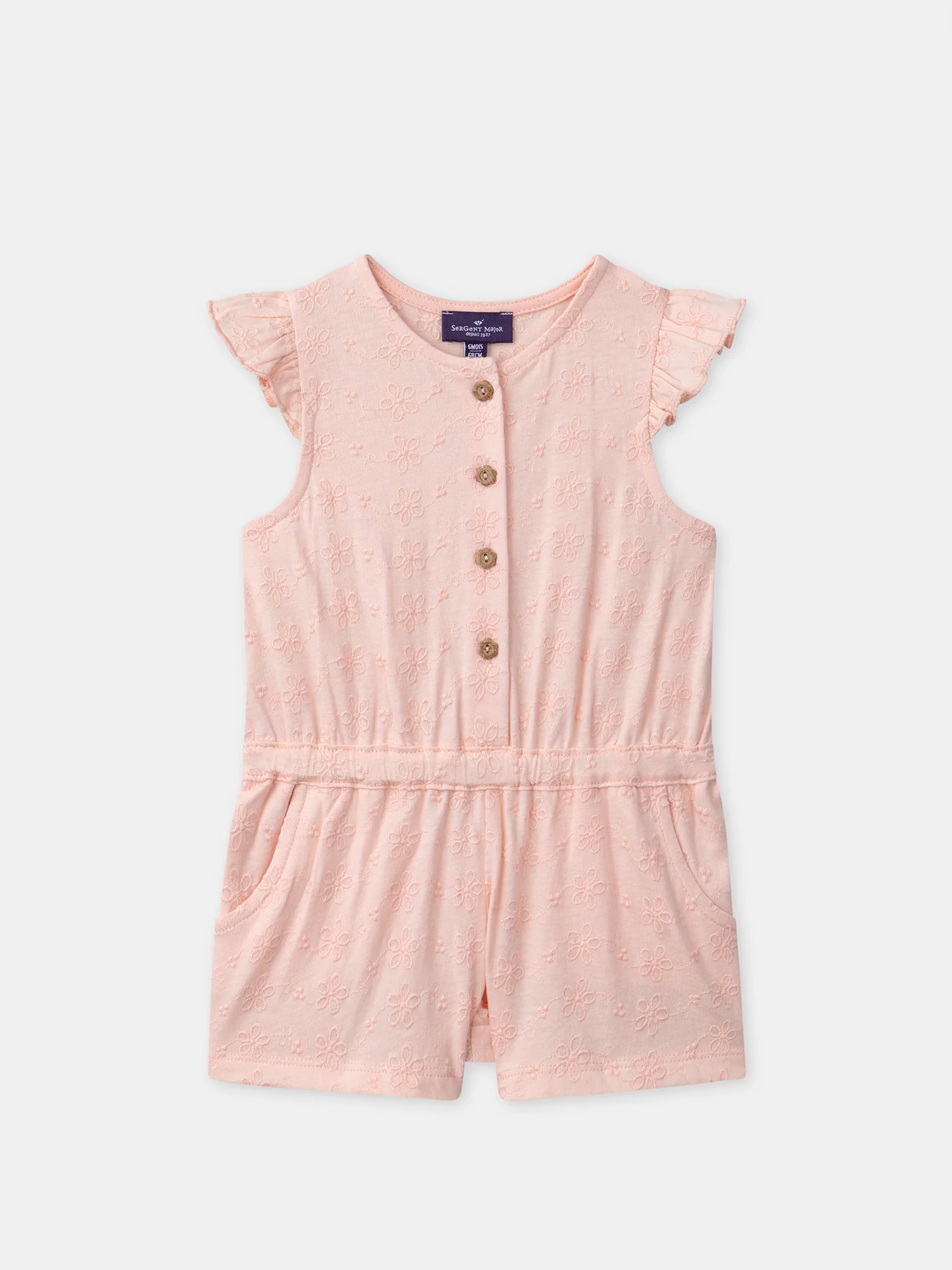 Combinaison courte rose clair Bébé Fille