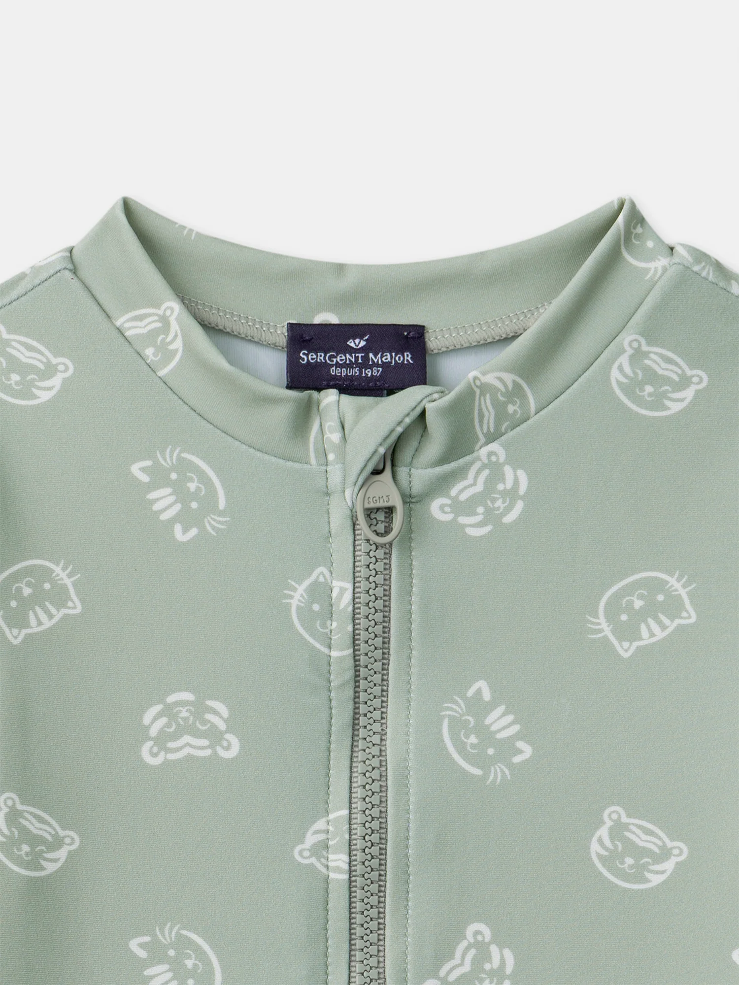 Combinaison de bain vert UPF 50+ imprimé tigre Bébé Garçon - Image 6
