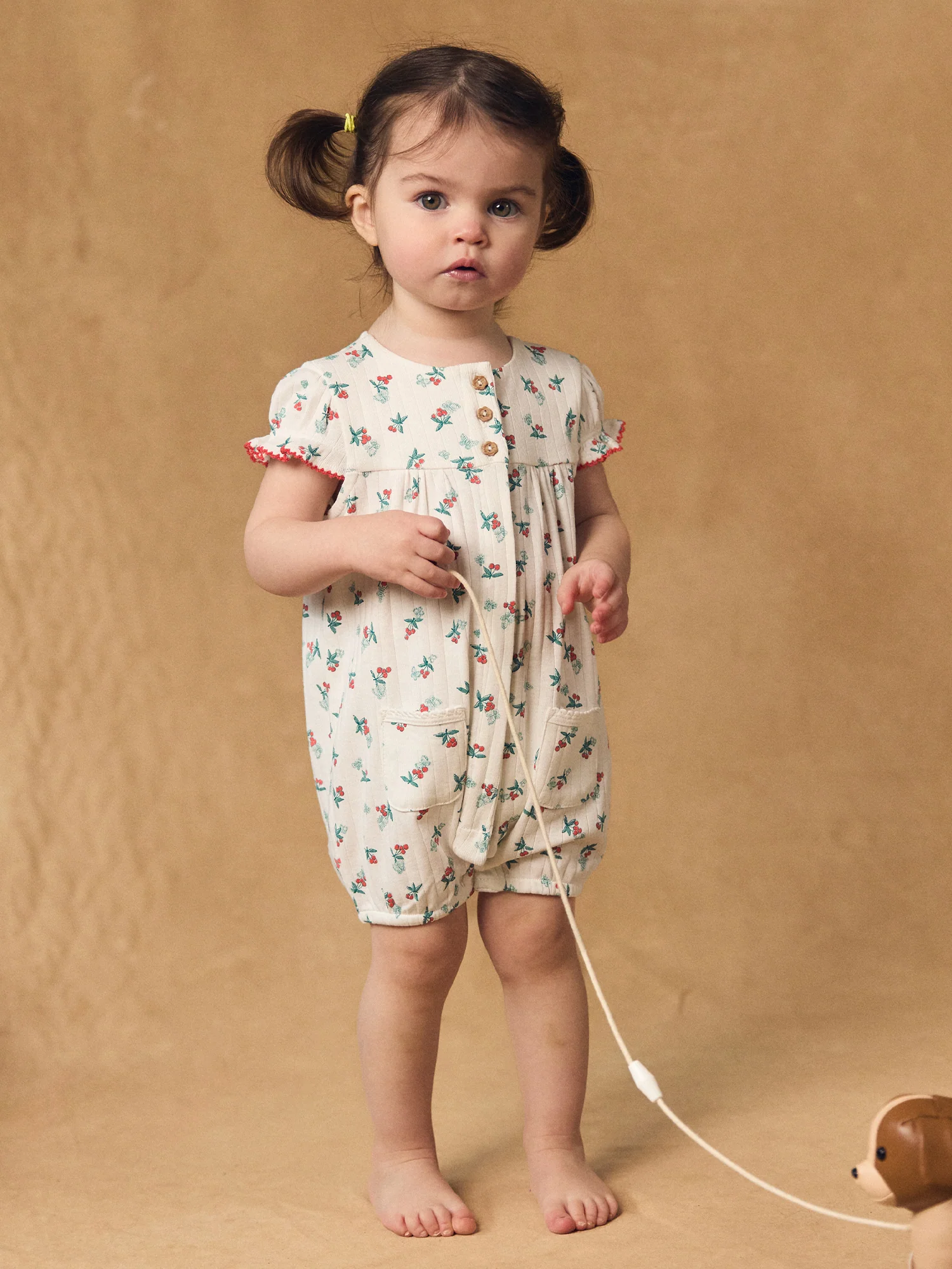 Combinaison écru imprimé fruits et papillons Bébé Fille - Image 6
