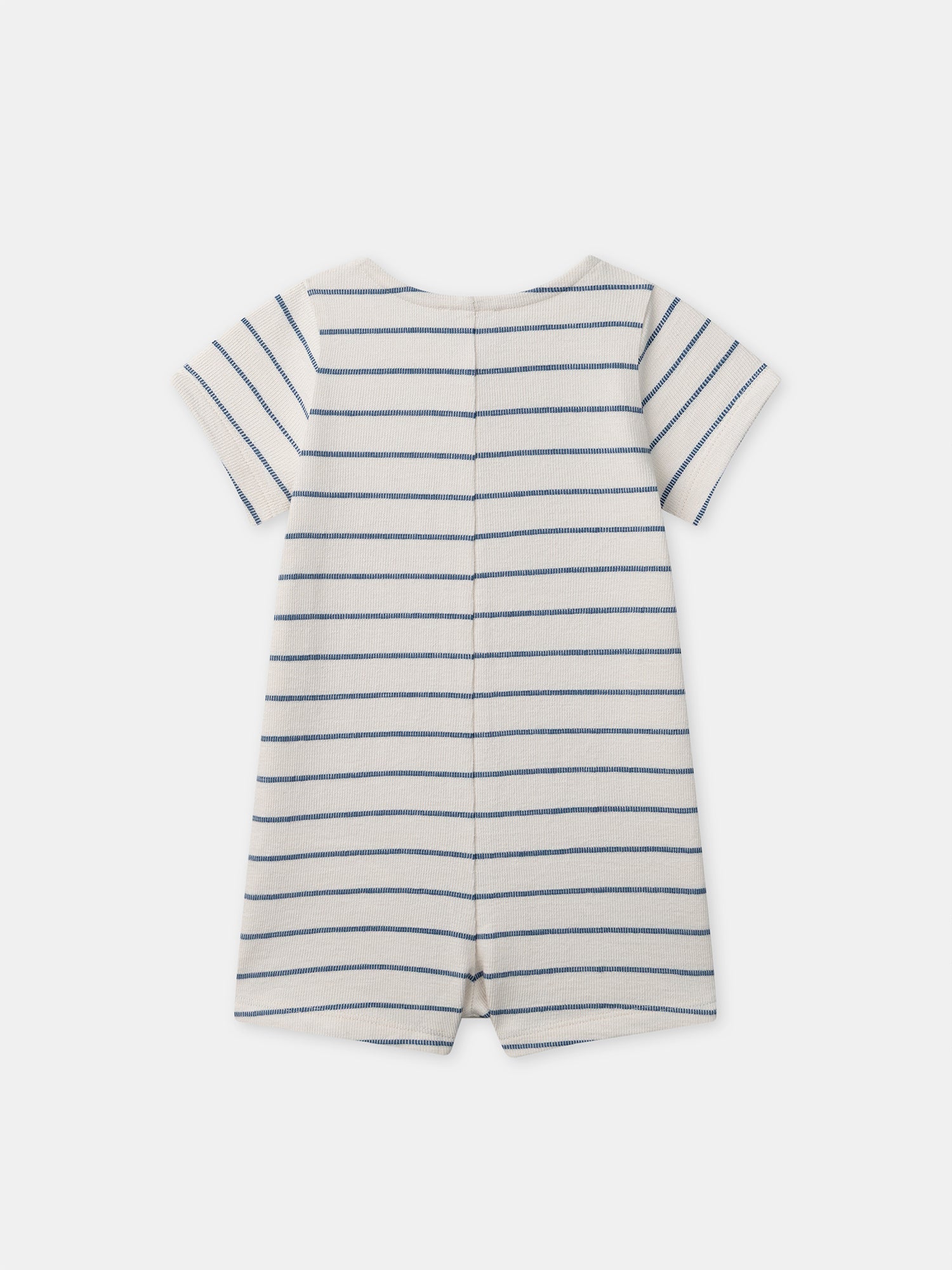Combishort à rayures bleu foncé Bébé Mixte - Image 8
