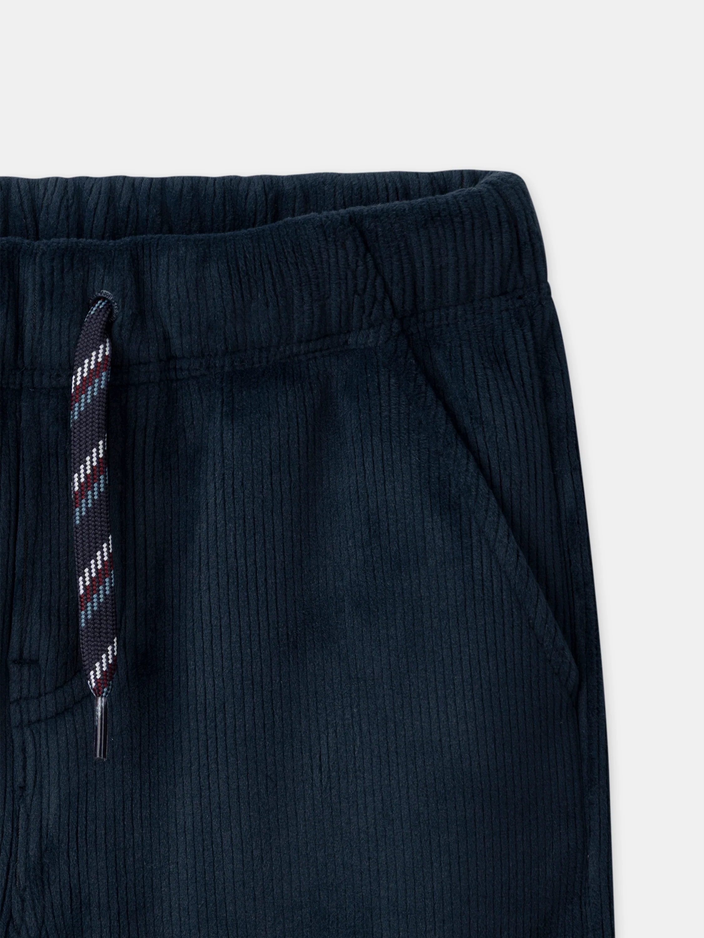 Pantalon bleu marine en velours Garçon - Image 5