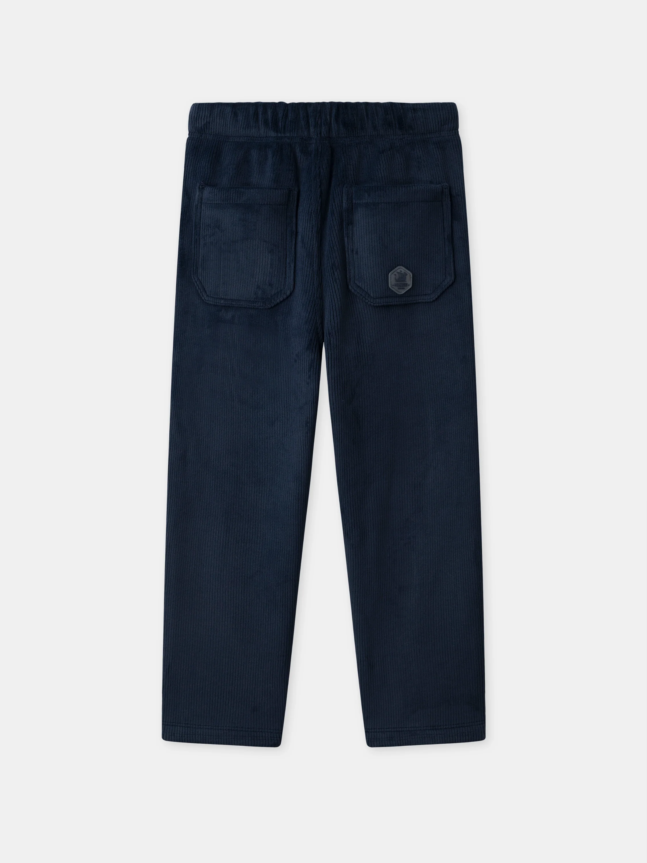 Pantalon bleu marine en velours Garçon - Image 8