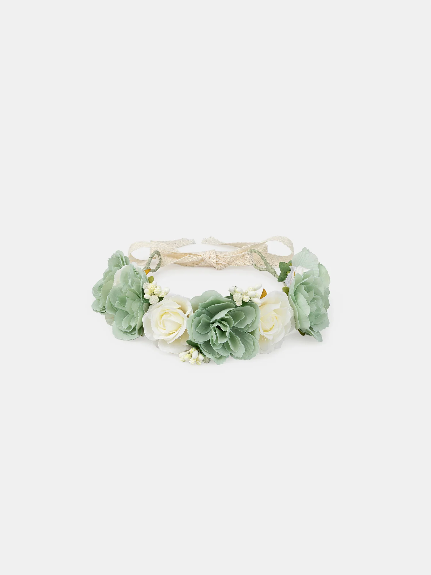 Couronne de Fleurs turquoise Fille - Image 3