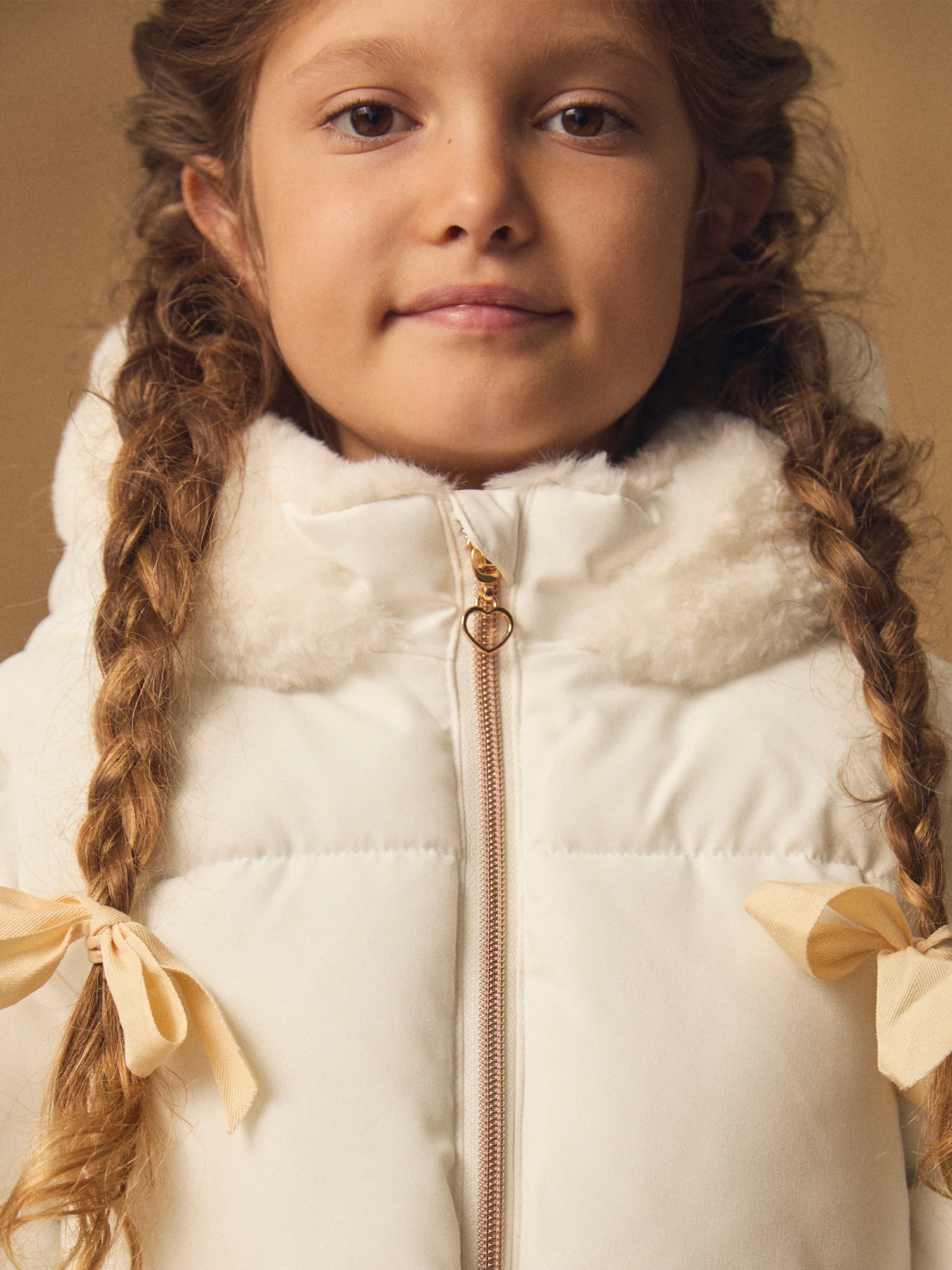 Doudoune blanche matelassée Fille - Image 3