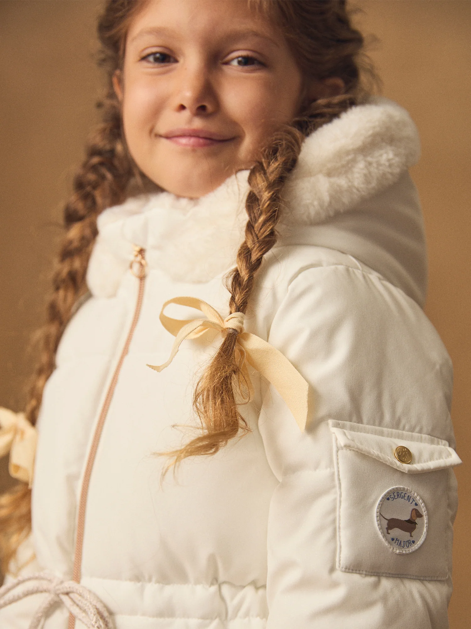 Doudoune blanche matelassée Fille - Image 4