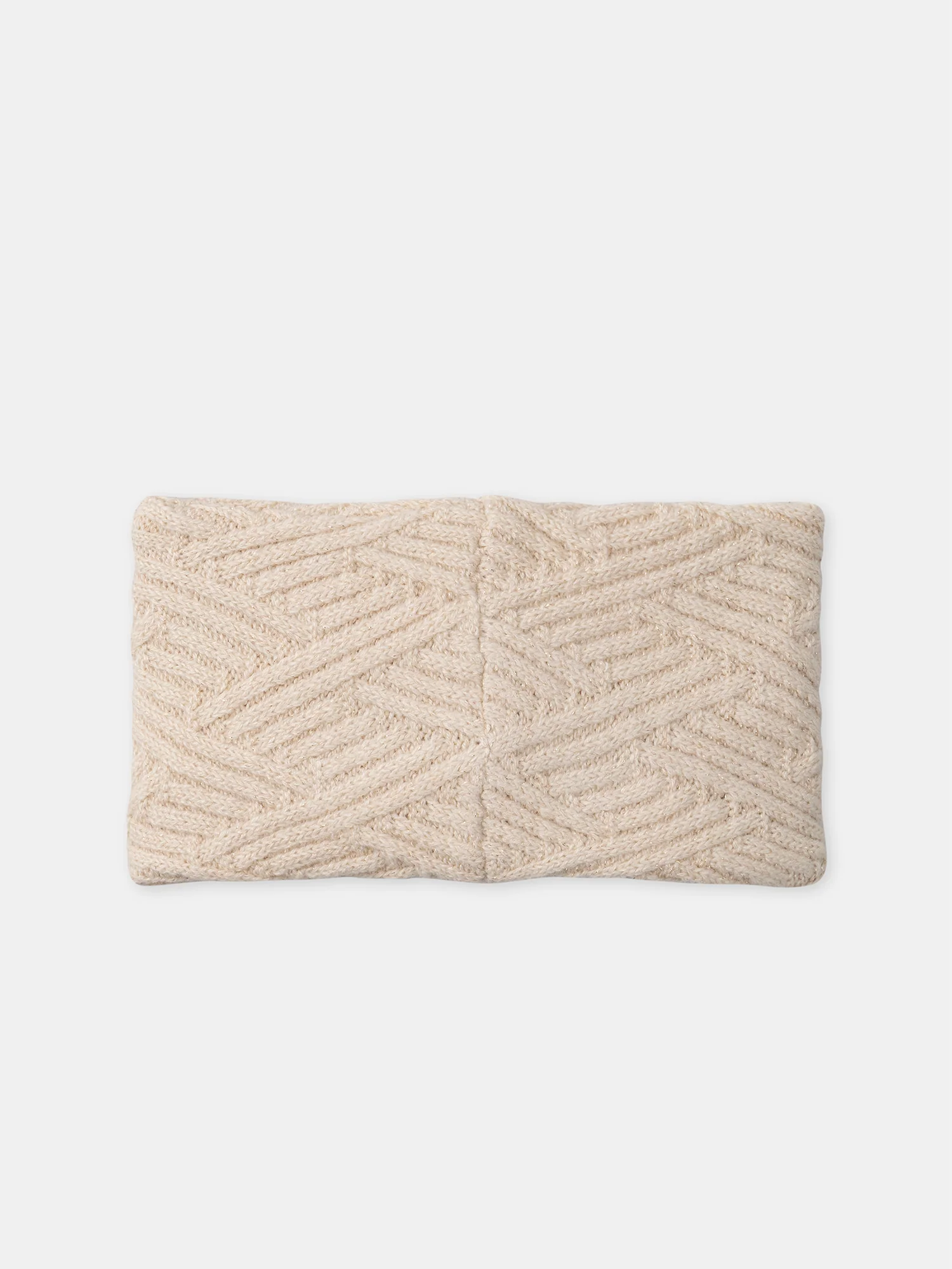Écharpe écru croisé en maille Bébé Fille - Image 3