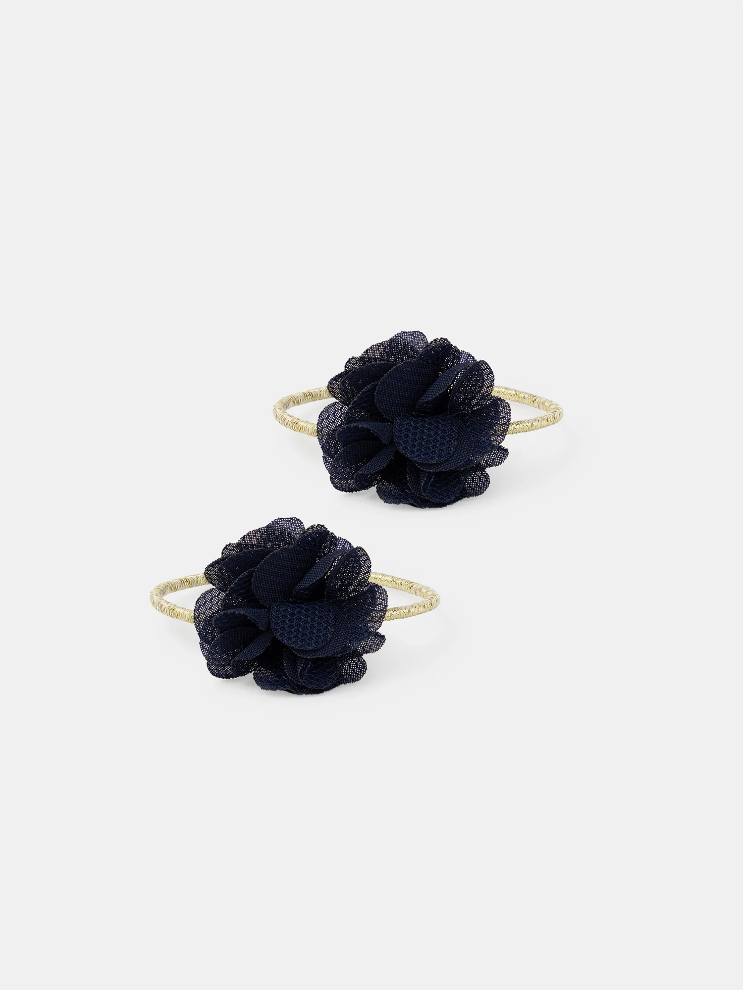Lot de 2 élastiques fleurs en tulle Fille