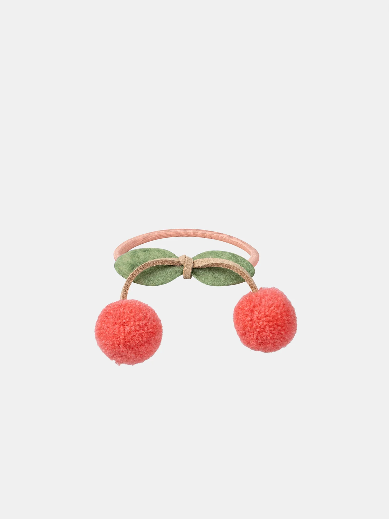Lot de 3 élastiques nœud et baies pompons Fille - Image 3