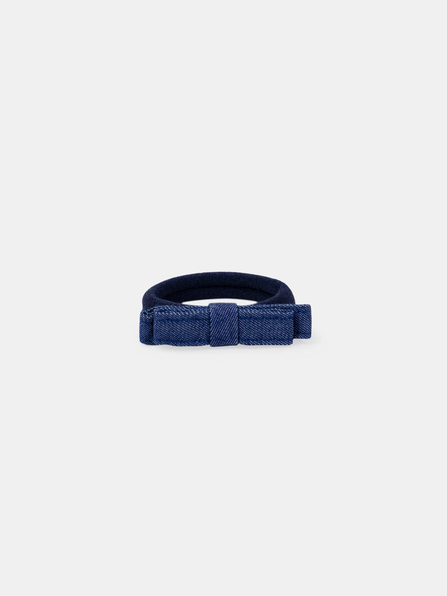 Elastiques noeuds denim et fleurs - Image 3