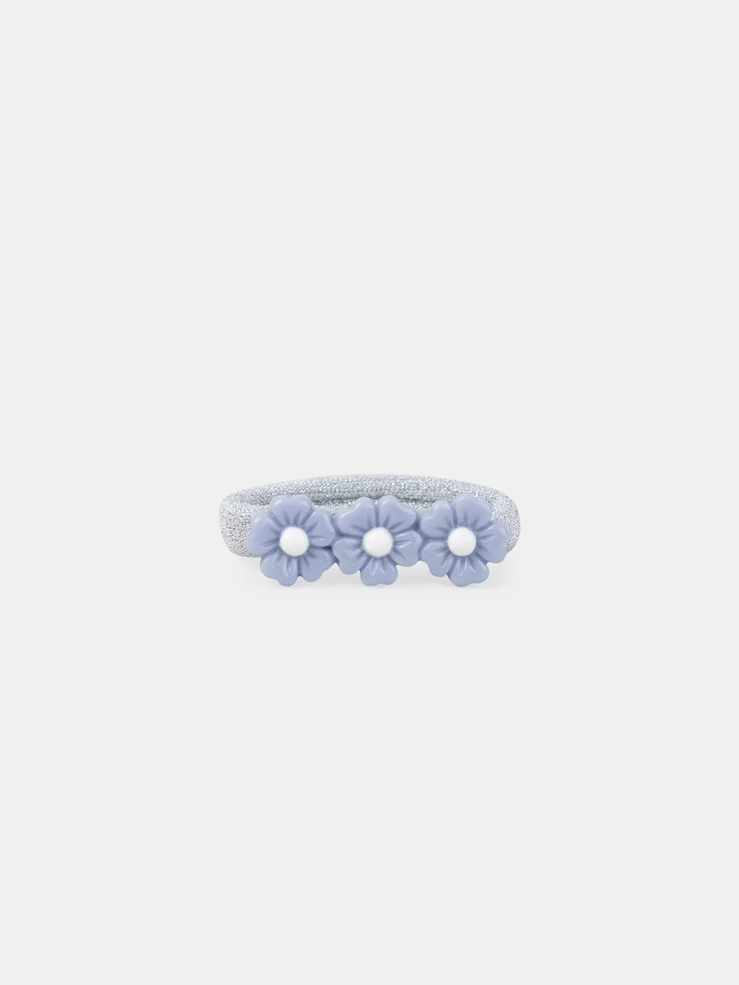 Elastiques noeuds denim et fleurs - Image 6