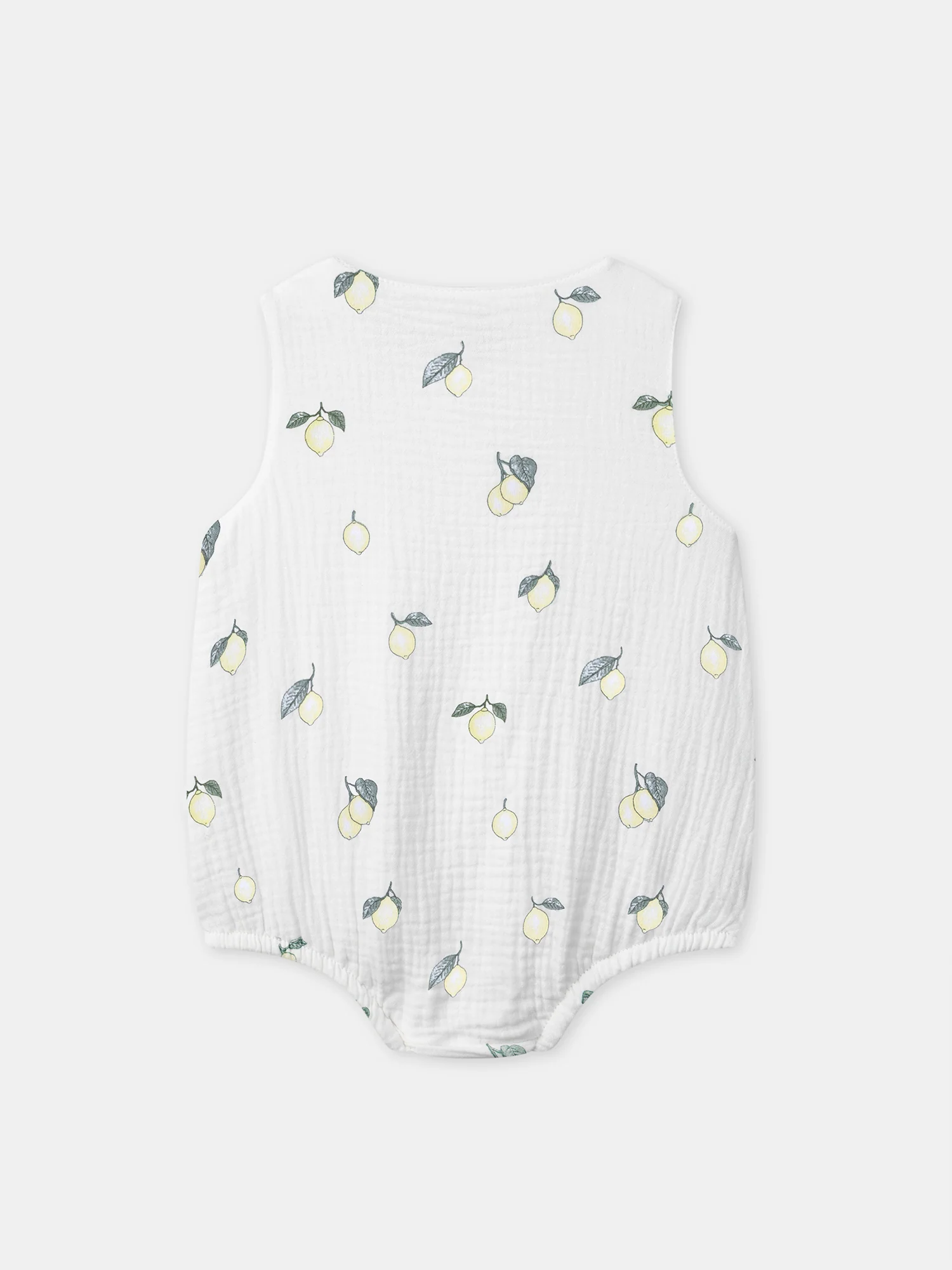 Ensemble barbotteuse imprimée citrons + chaussettes Naissance Mixte - Image 8