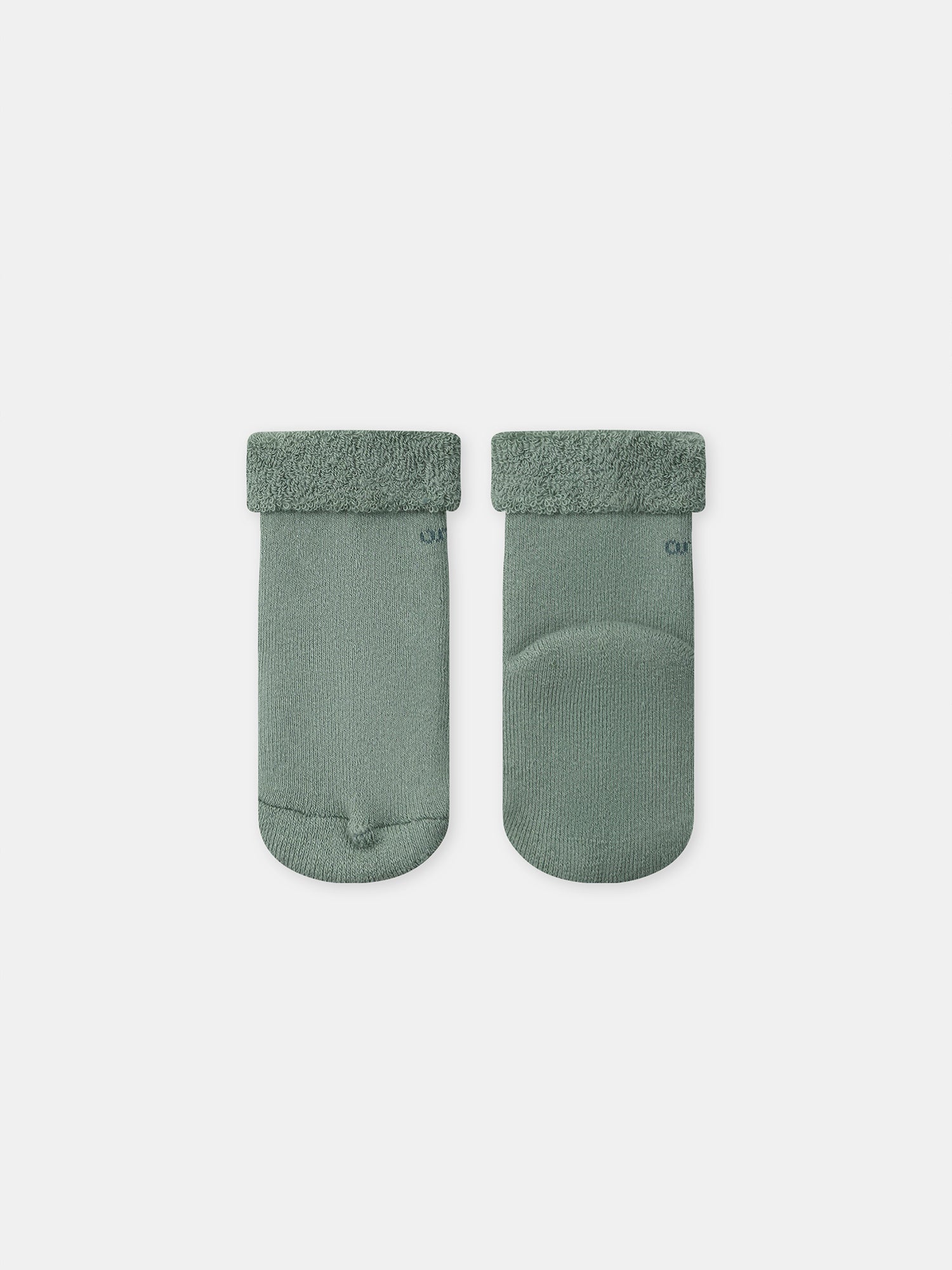 Ensemble barbotteuse vichy vert + chaussettes Naissance Mixte - Image 10