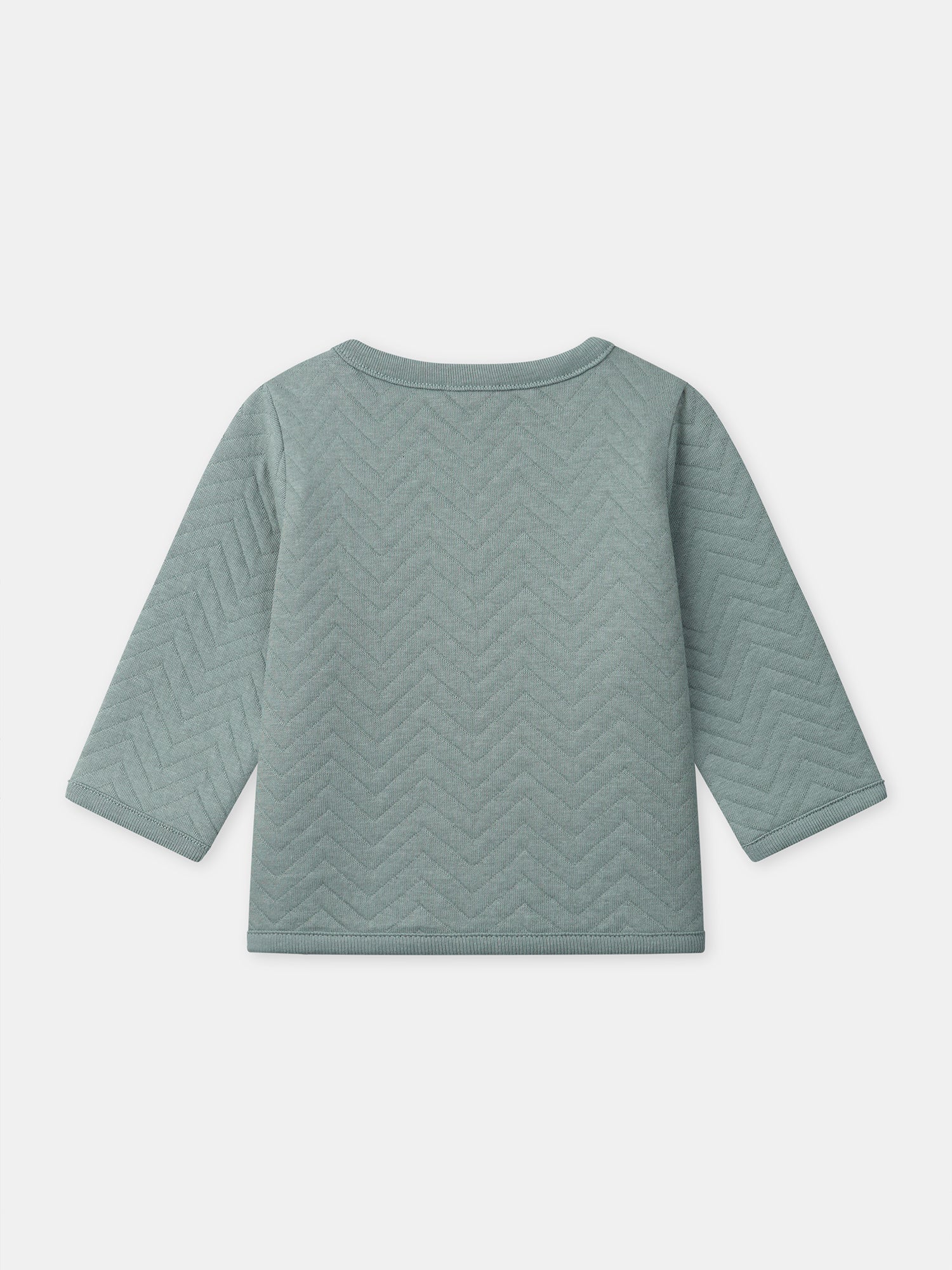 Ensemble haut bleu grisé + pantalon + chaussettes Naissance Garçon - Image 8