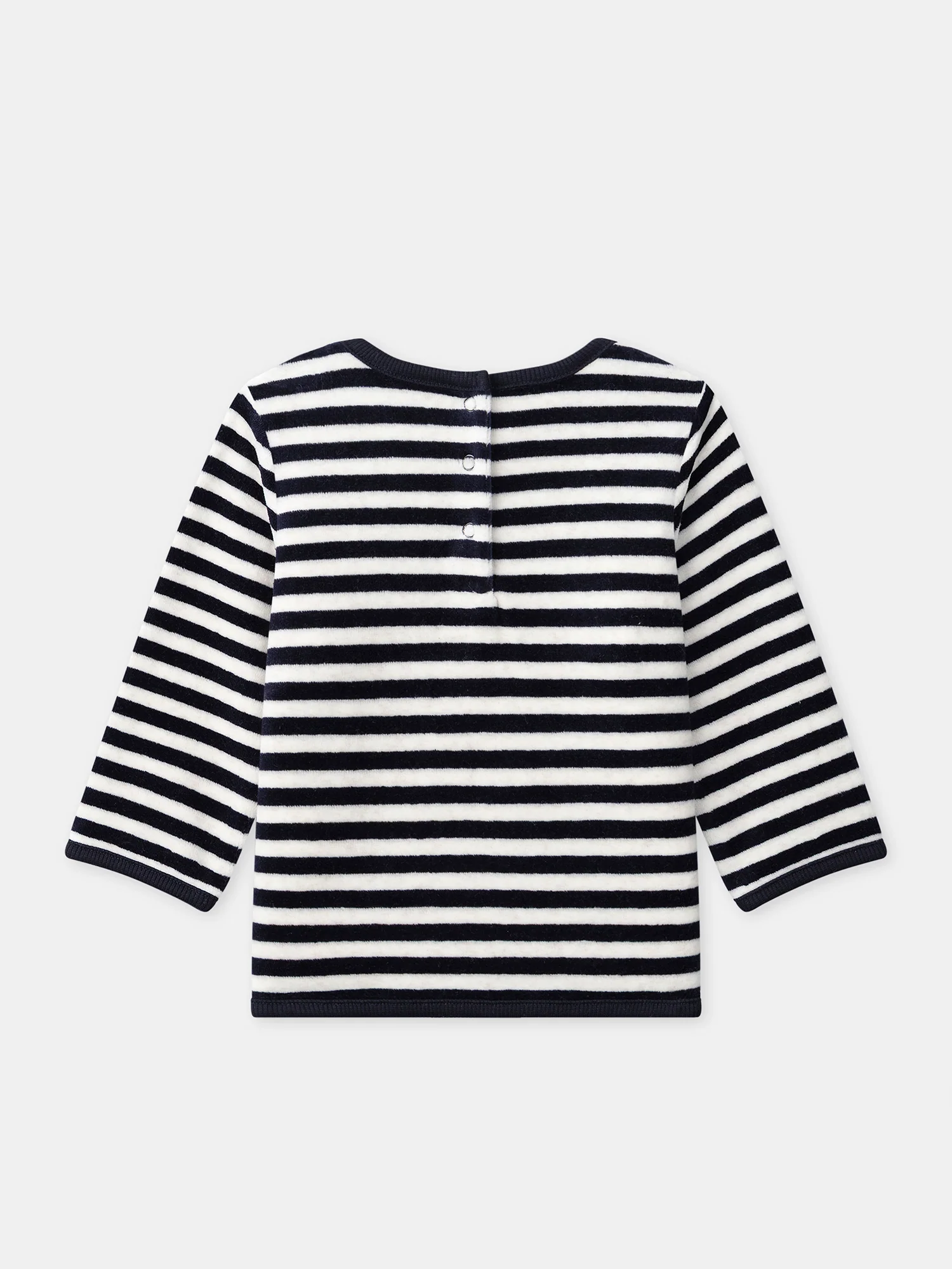 Ensemble bleu marine rêne + bonnet rouge en velours Bébé Garçon - Image 7