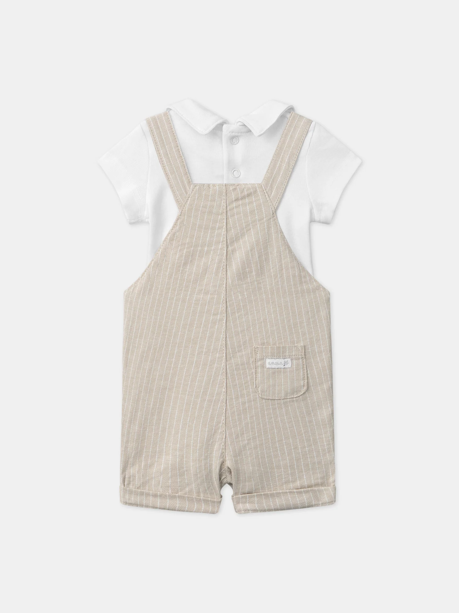 Ensemble body tshirt et salopette courte - Image 13