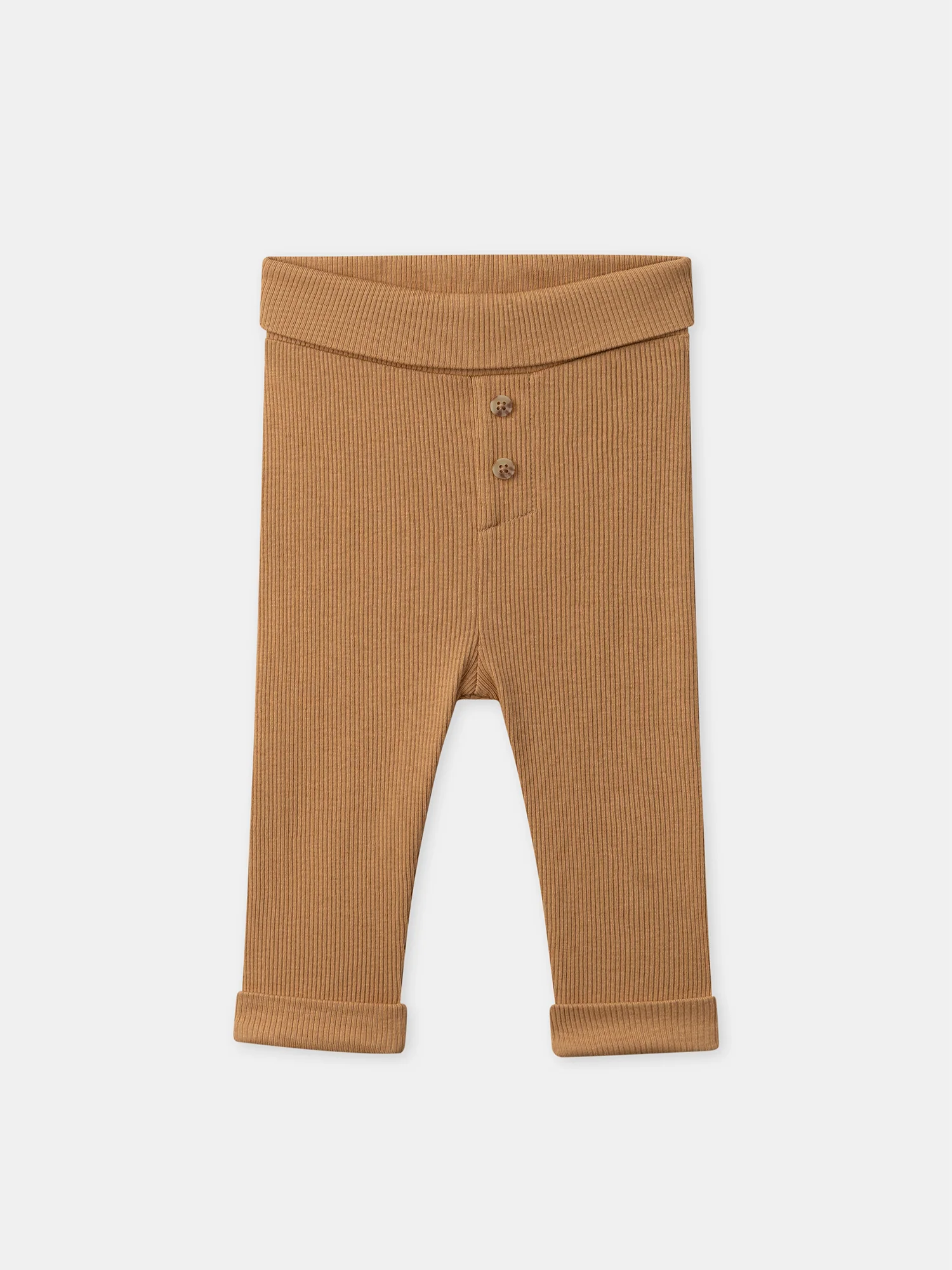Ensemble haut imprimé feuillage + pantalon marron + chaussettes Naissance Mixte - Image 8