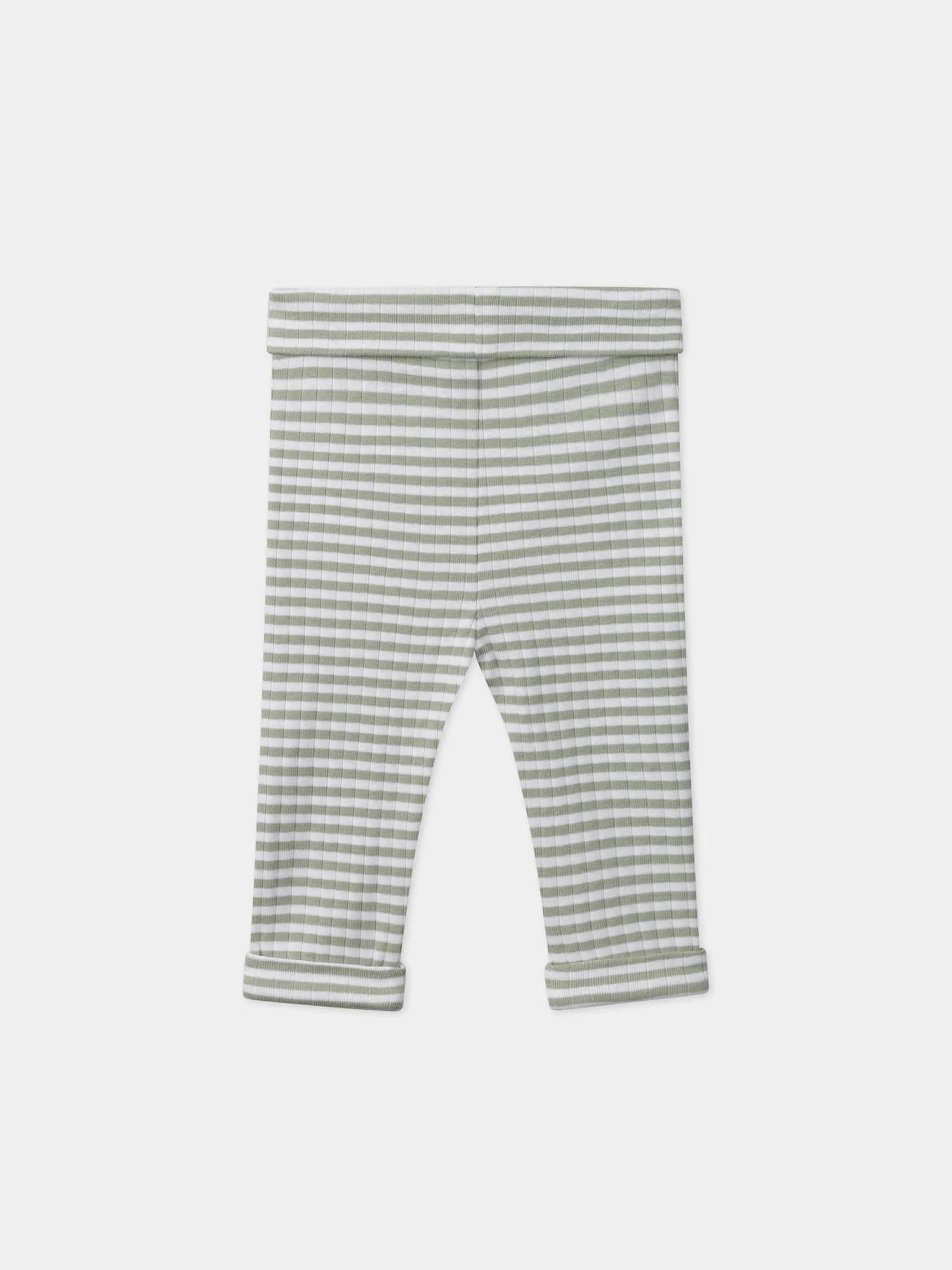 Ensemble de naissance en côtes plates haut + pantalon + bonnet - Image 11