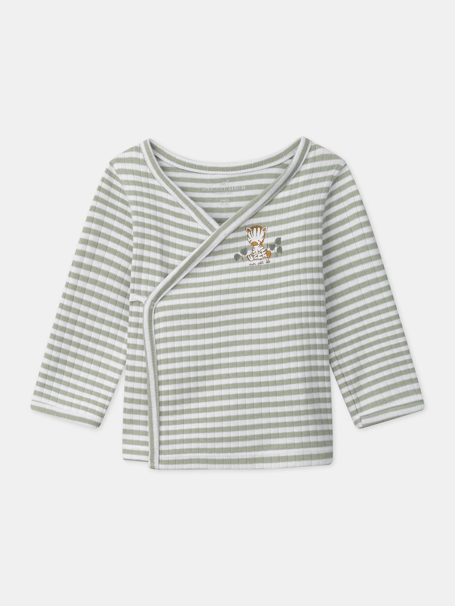 Ensemble de naissance en côtes plates haut + pantalon + bonnet - Image 14