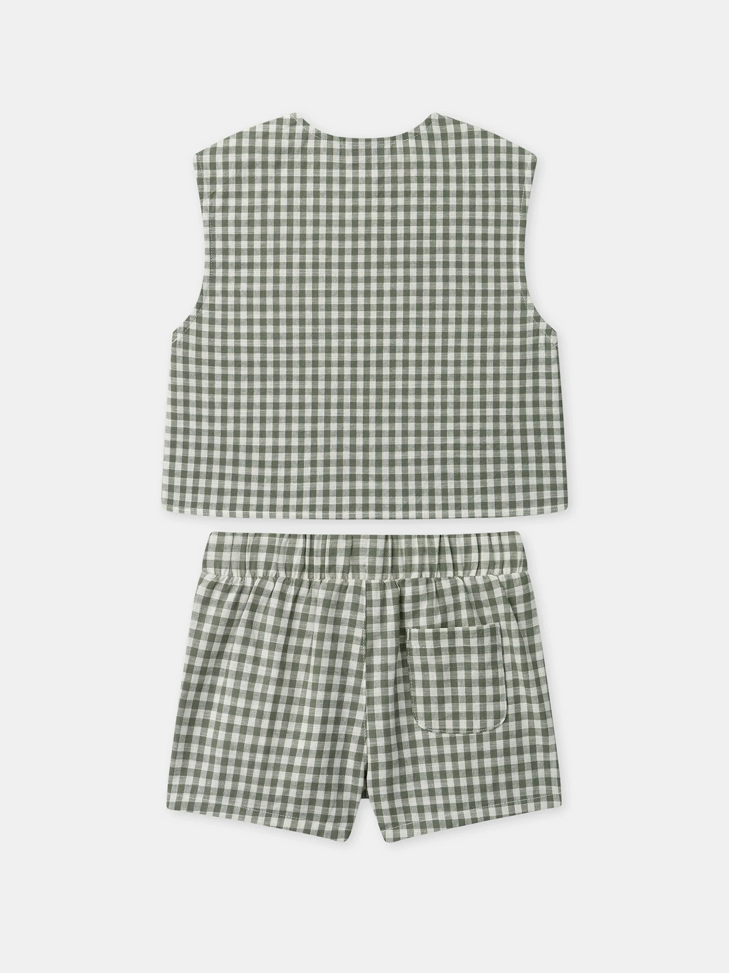 Ensemble débardeur et short vichy Bébé Garçon - Image 12