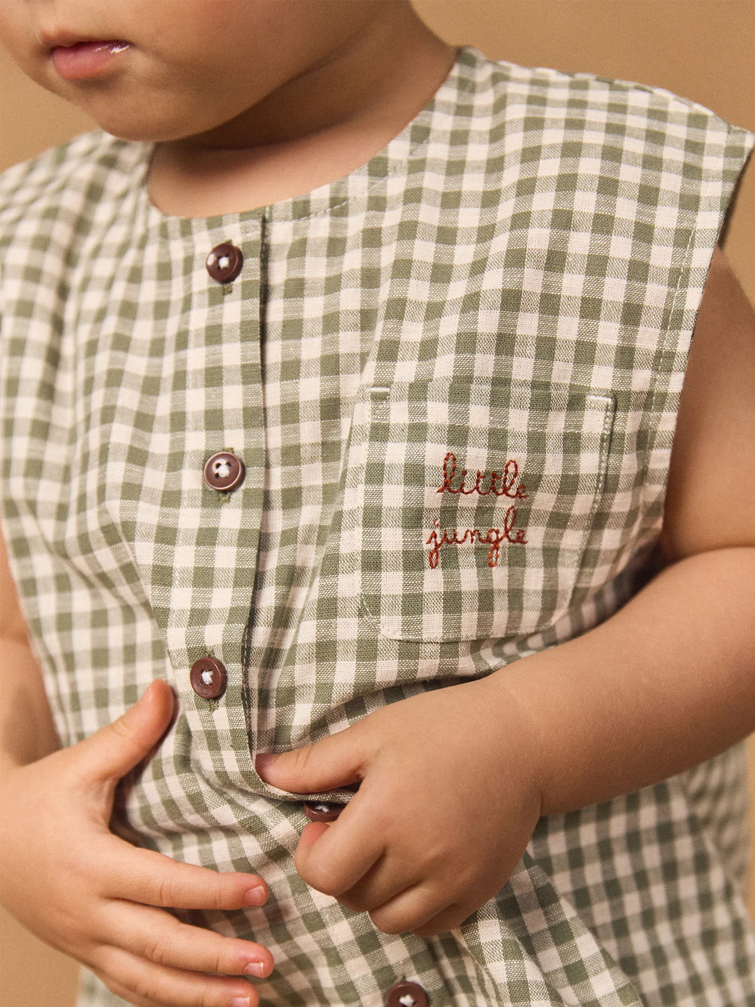 Ensemble débardeur et short vichy Bébé Garçon - Image 3