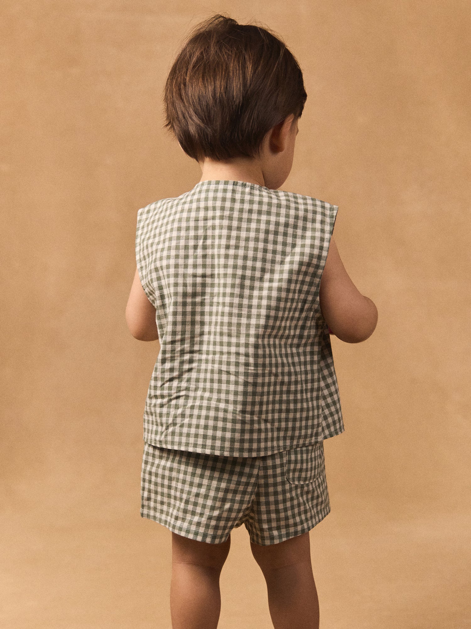 Ensemble débardeur et short vichy Bébé Garçon - Image 4