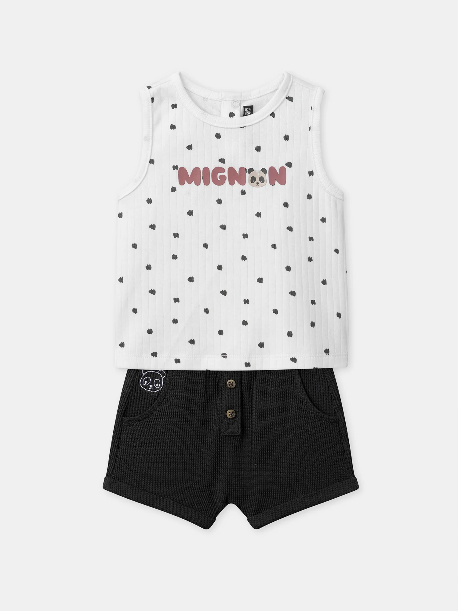 Ensemble débardeur short panda