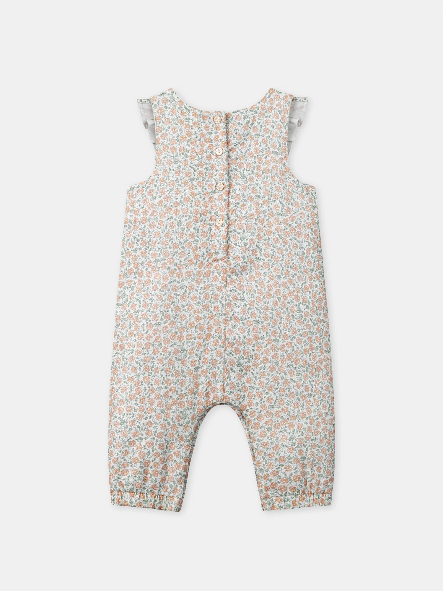 Ensemble combinaison imprimé fleuri + body + bandeau Naissance Fille - Image 6
