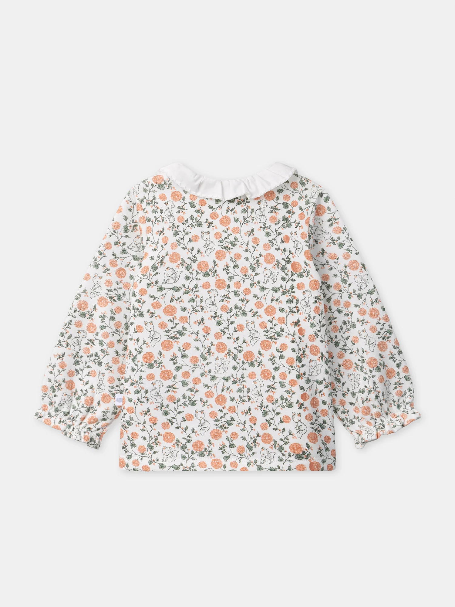 Ensemble sweat imprimé fleuri + legging + chaussettes Naissance Fille - Image 10