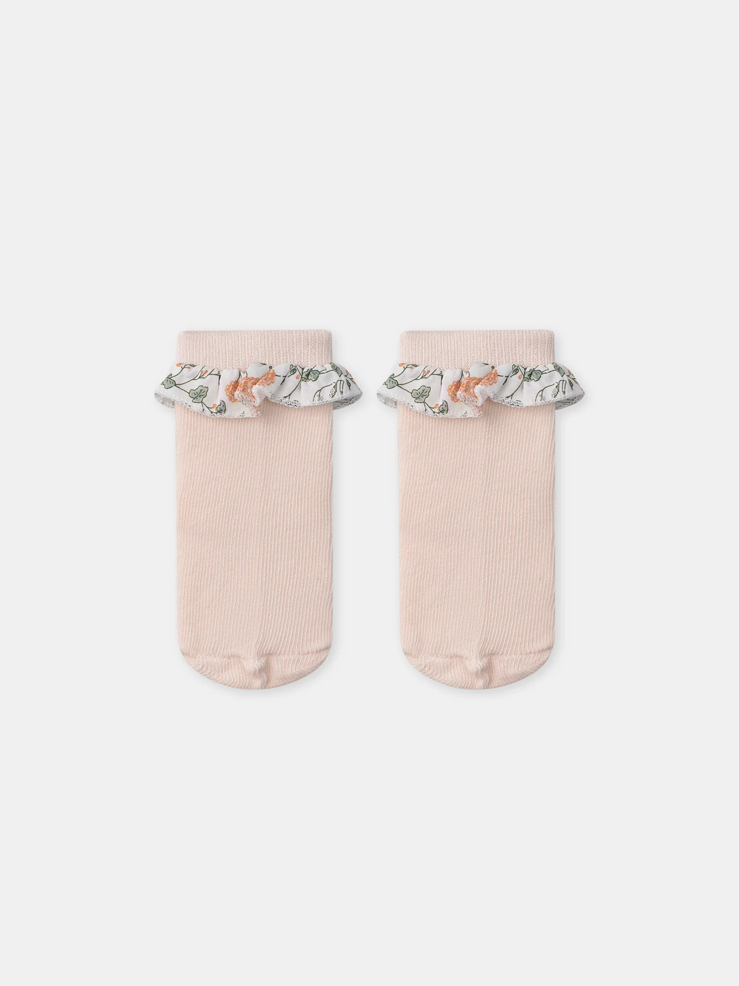 Ensemble sweat imprimé fleuri + legging + chaussettes Naissance Fille - Image 15