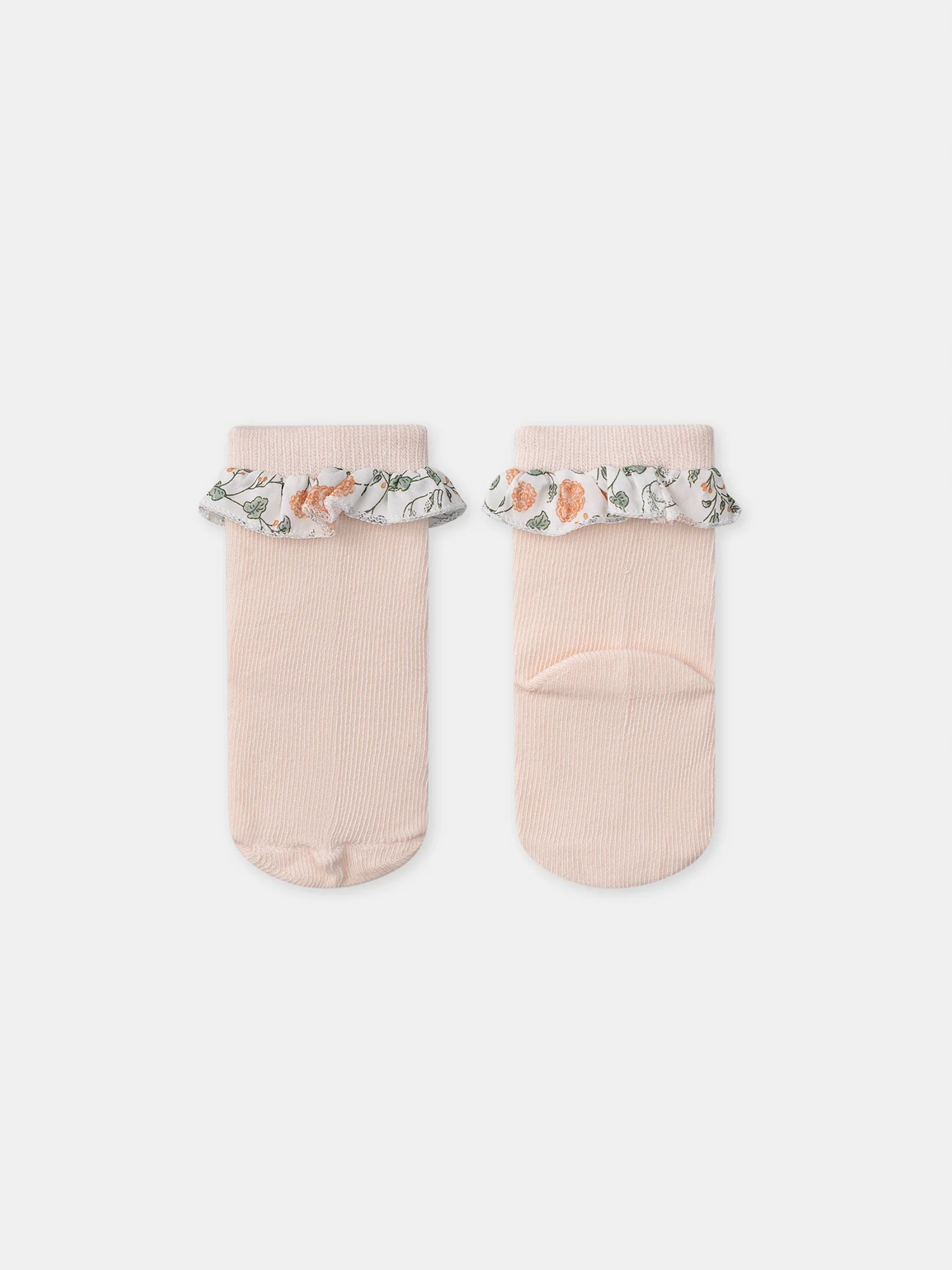 Ensemble sweat imprimé fleuri + legging + chaussettes Naissance Fille - Image 16