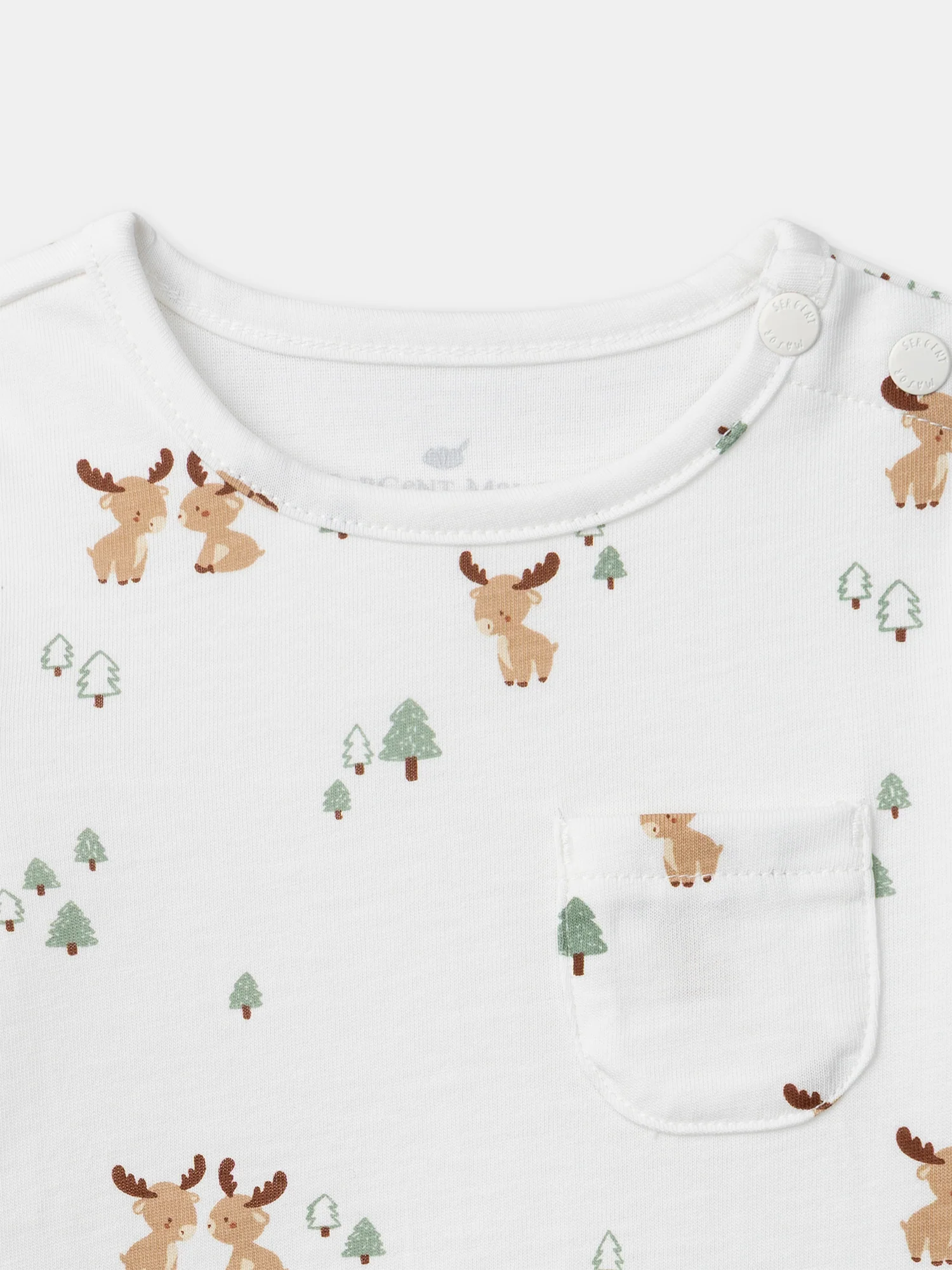 Ensemble t-shirt imprimé cerf + gilet + pantalon Naissance Garçon - Image 10
