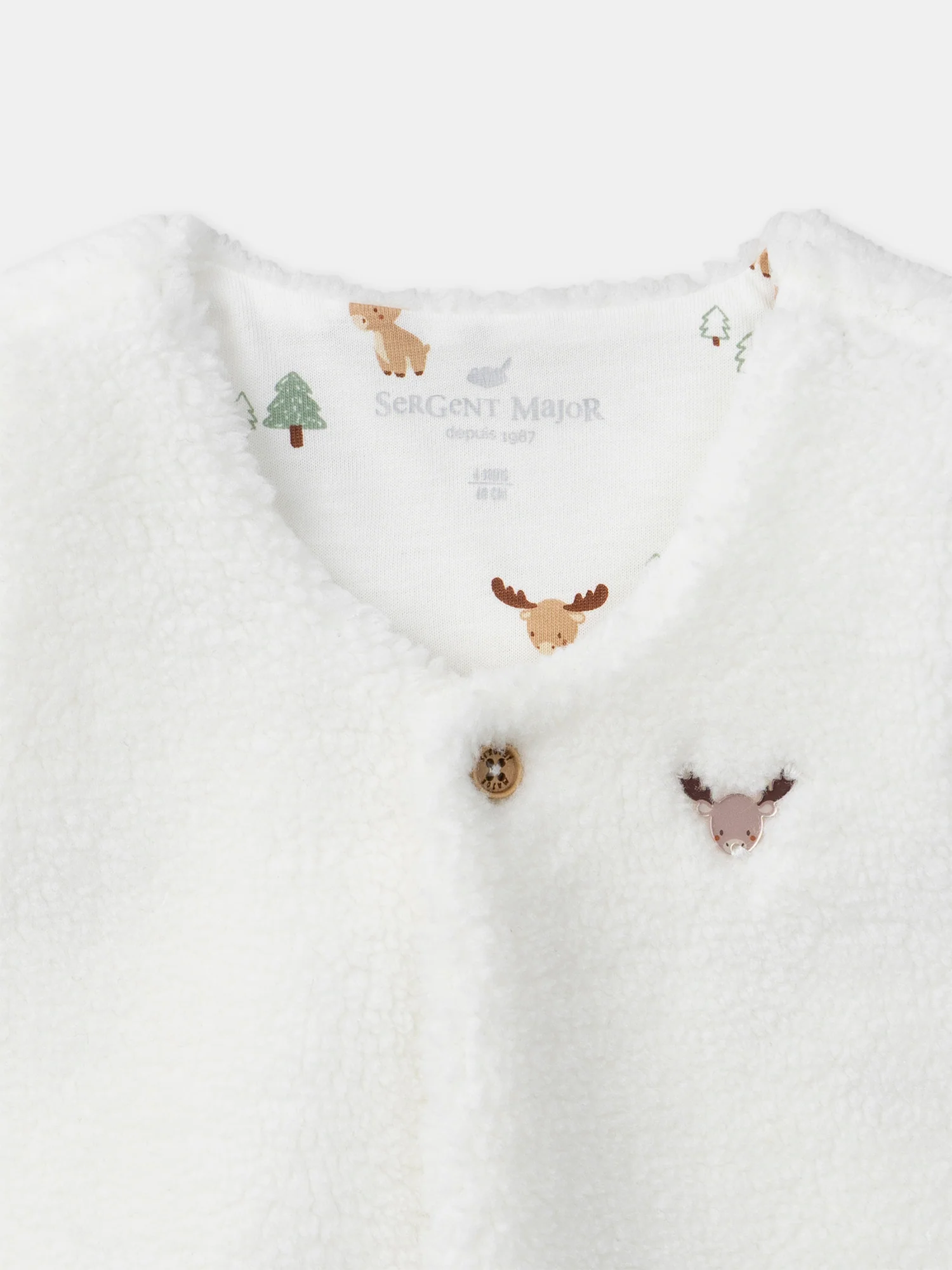 Ensemble t-shirt imprimé cerf + gilet + pantalon Naissance Garçon - Image 8