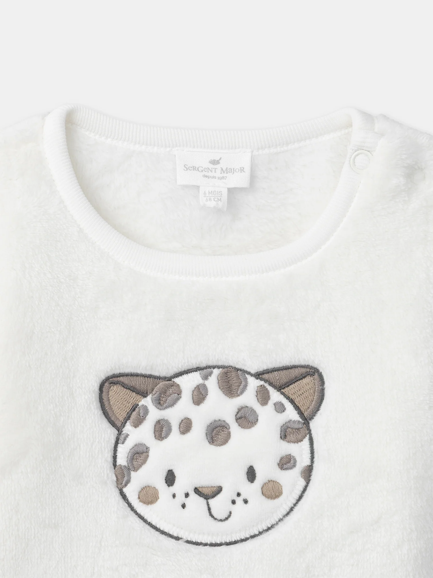 Ensemble Ensemble sweat blanc + pantalon + chaussettes Naissance Mixte - Image 3