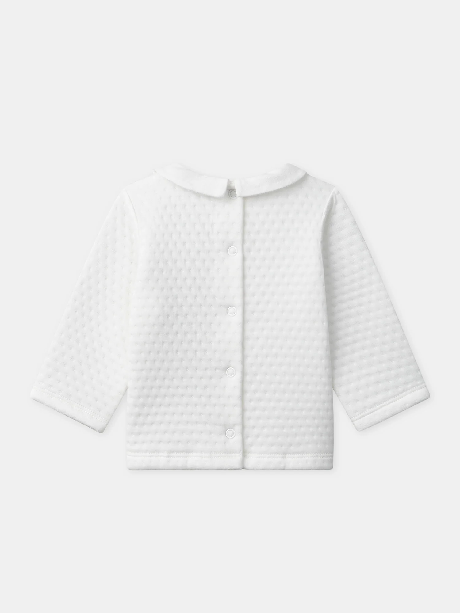 Ensemble haut + pantalon écru + doudou imprimé escargots Naissance Mixte - Image 6