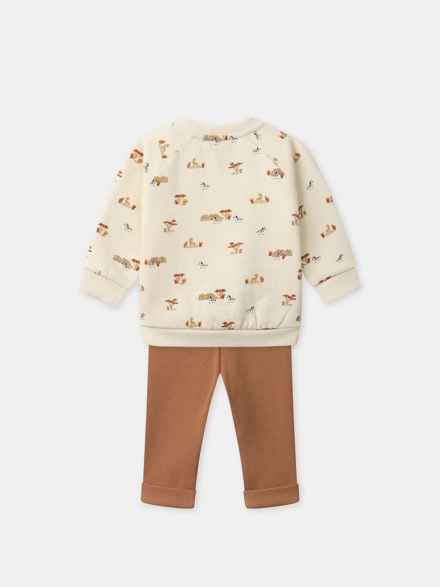 Ensemble sweat beige + legging marron Bébé Garçon - Image 10