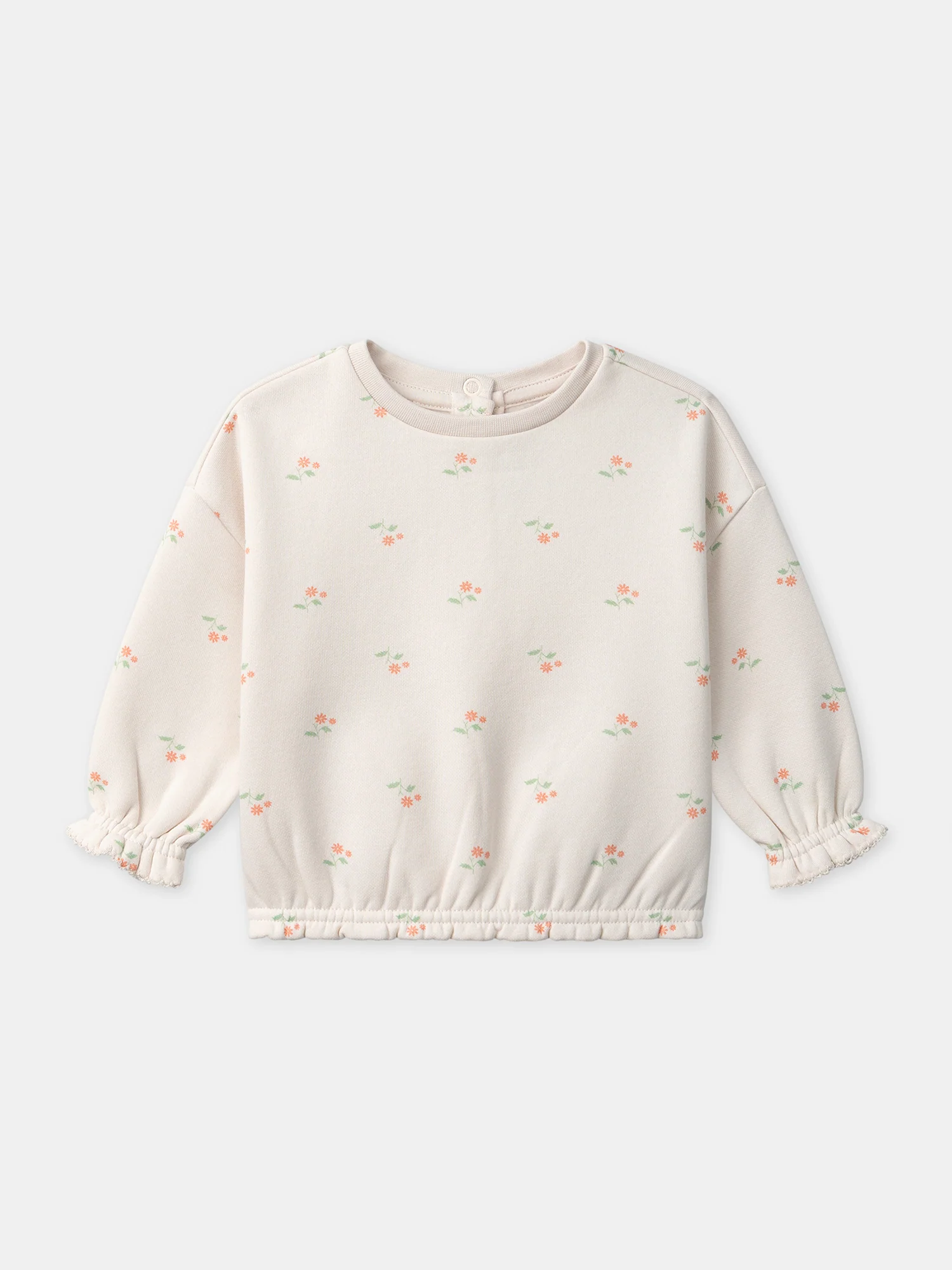 Ensemble sweat écru + legging vert +  bandeau Bébé Fille - Image 5