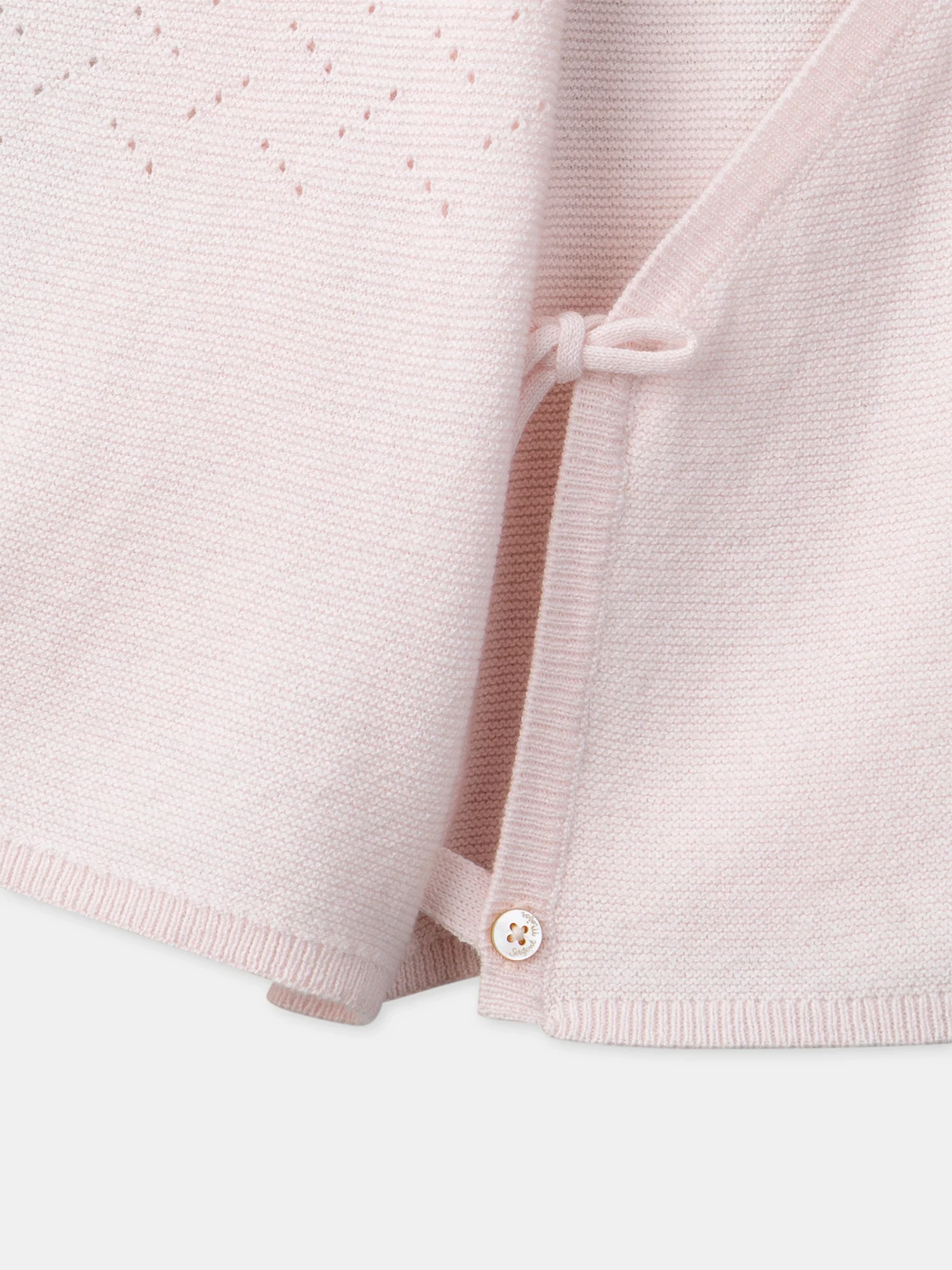 Ensemble pull rose + legging fleuri + bandeau fleuri Naissance Fille - Image 10